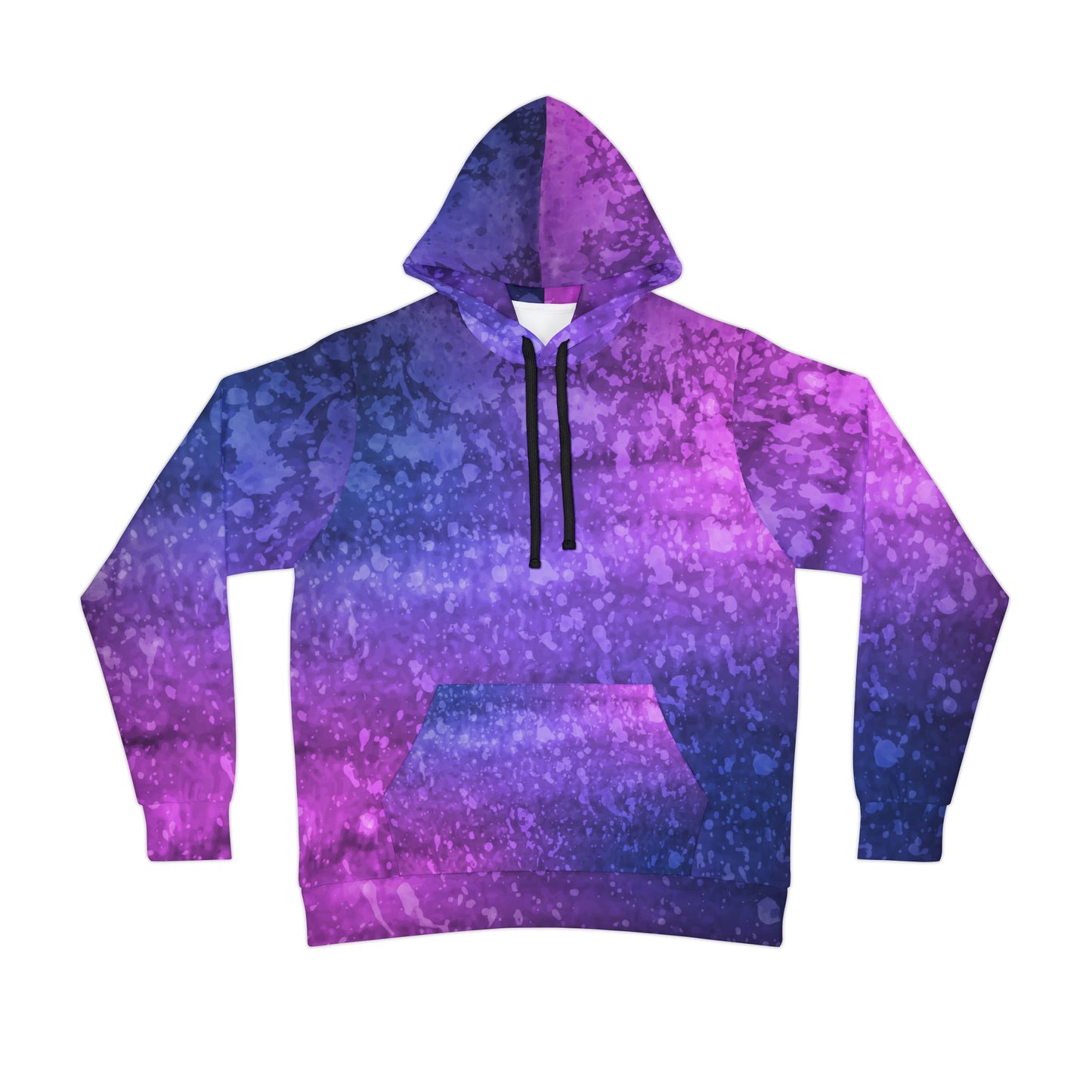 Vibrant Galaxy Athletic Hoodie, Colorful Workout Sweatshirt, Galaxy Print Pullover, Fit Fashion Apparel, Unique Gift Idea
