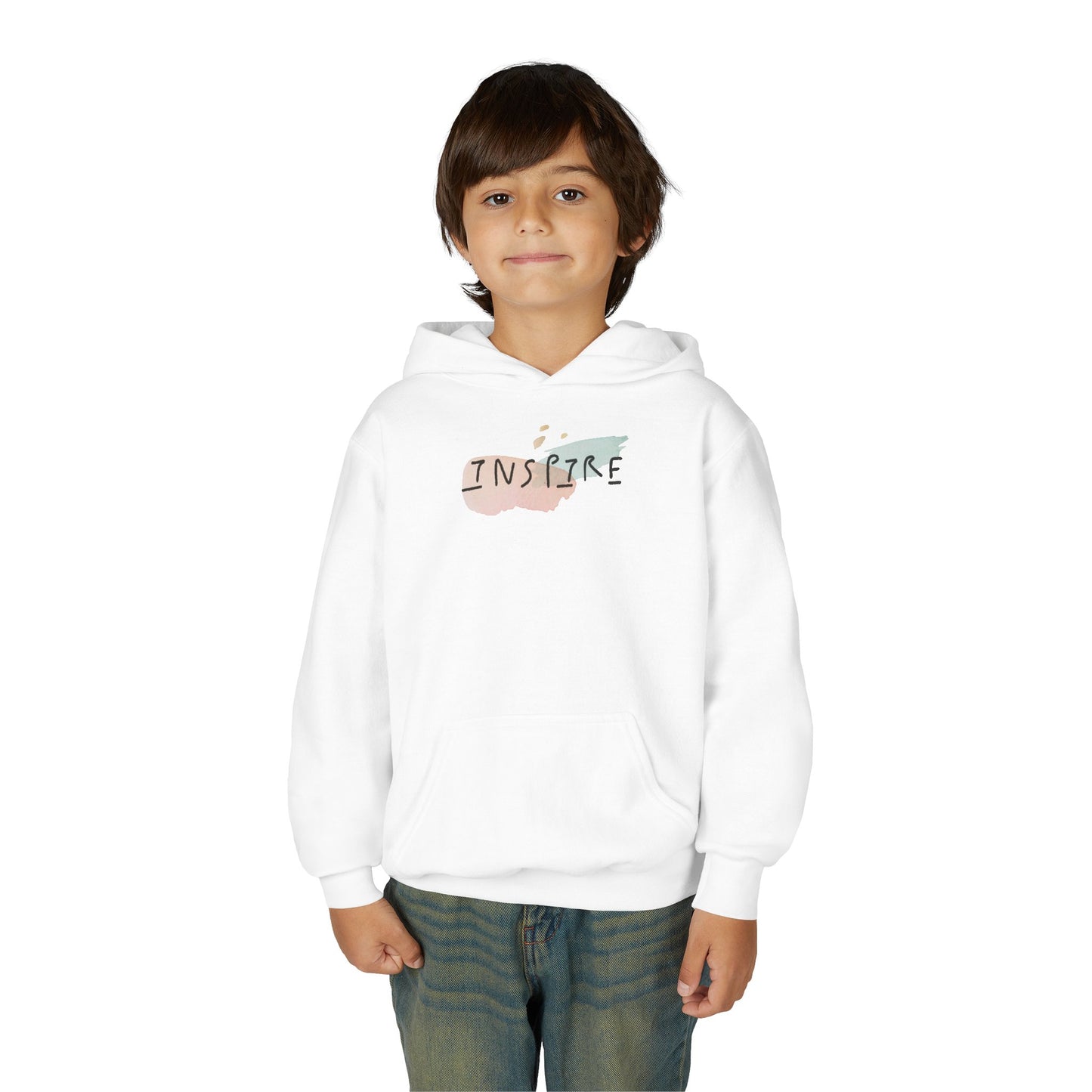 Inspire Youth Hoodie - Cozy Sweatshirt for Teens, Inspirational Gift, Casual Outfit, Schoolwear, Birthday Present