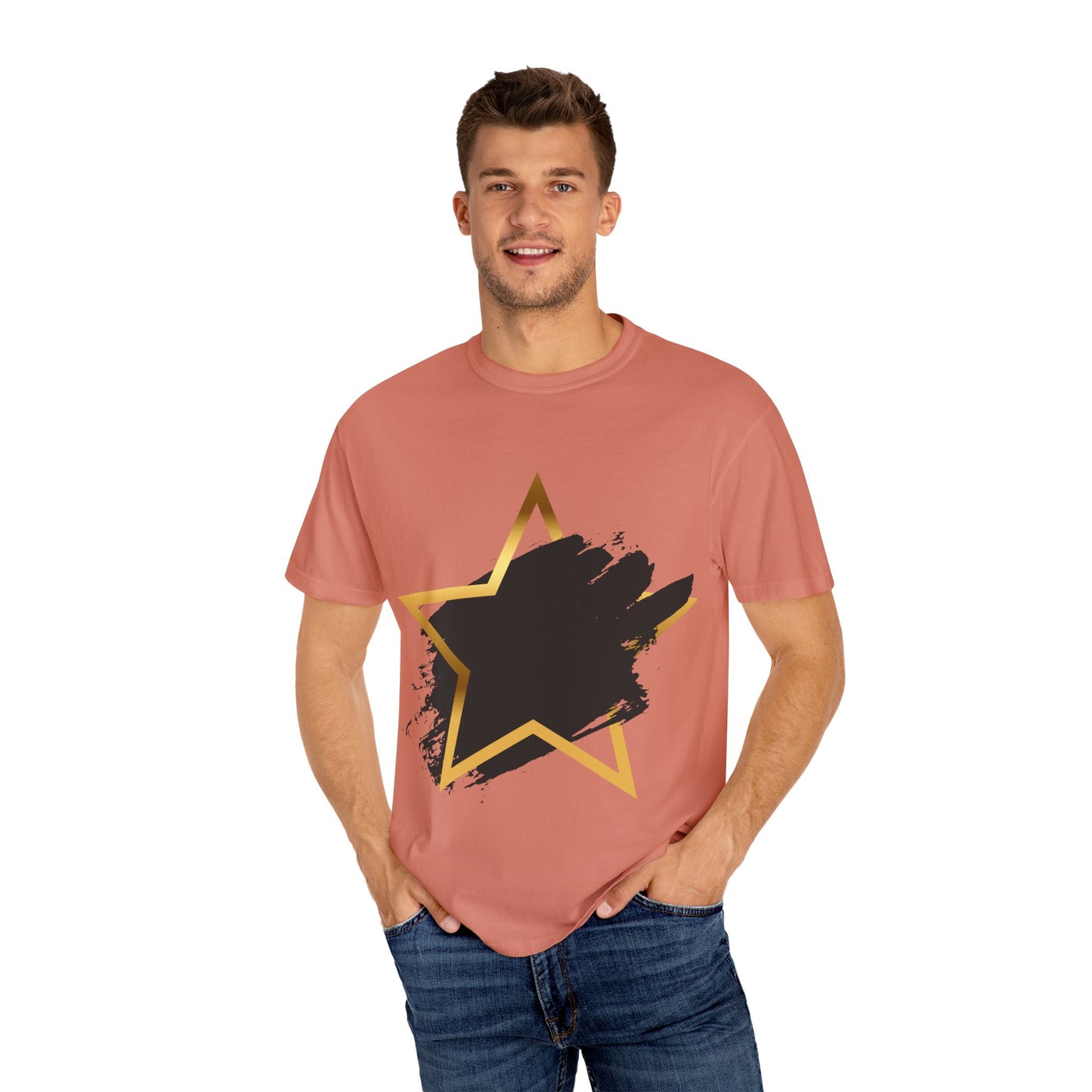Stylish Star Graphic T-shirt - Casual Wear, Gift for Friends, Summer Fashion, Stylish Outfit, Everyday Casual