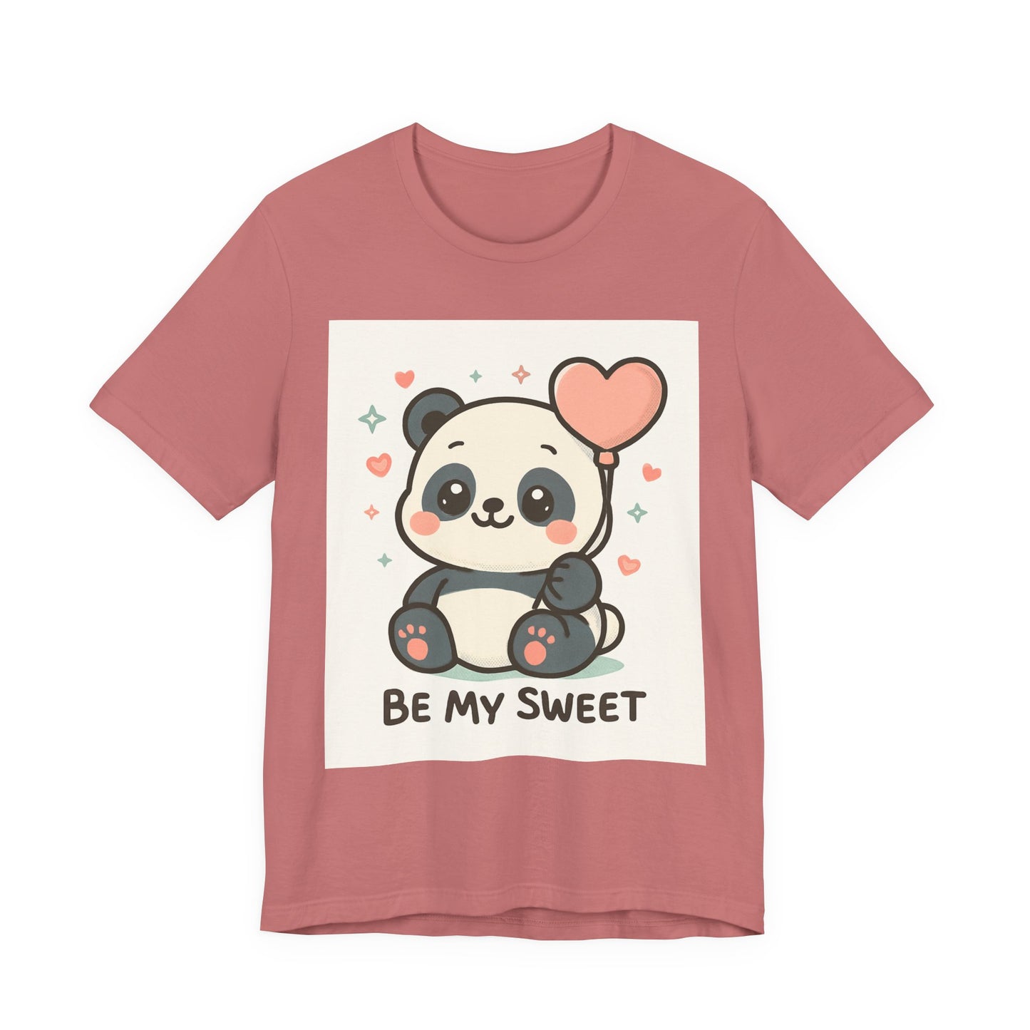 Cute Panda Tee, Be My Sweet T-Shirt, Gift for Animal Lovers, Kids and Adults, Casual Wear, Cute Animal Tee