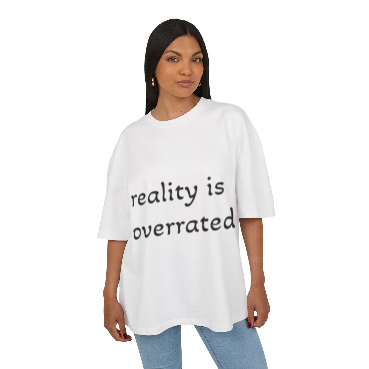 Reality Is Overrated Box Tee - Trendy Cotton T-Shirt, Casual Wear, Gift for Friends, Street Style, Summer Fashion