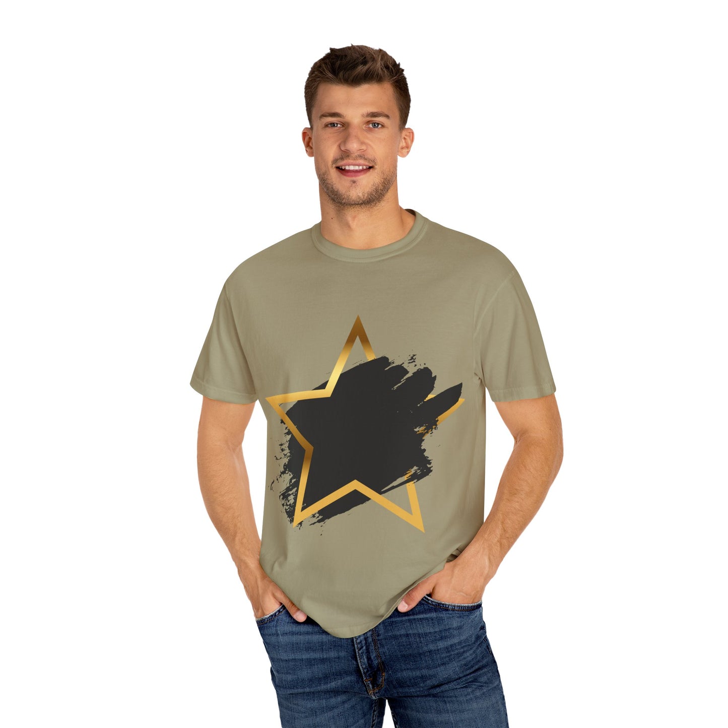 Stylish Star Graphic T-shirt - Casual Wear, Gift for Friends, Summer Fashion, Stylish Outfit, Everyday Casual