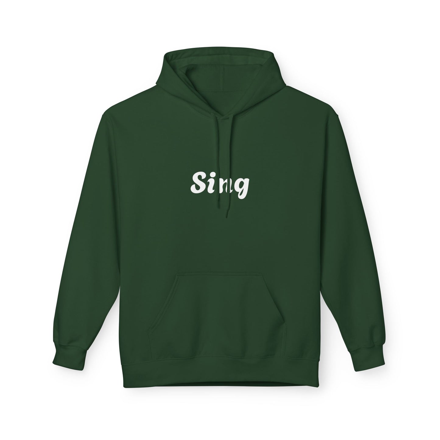 Sing Hoodie, Cozy Fleece Sweatshirt, Music Lover Gift, Comfortable Apparel, Singing Inspiration, Birthday Gift