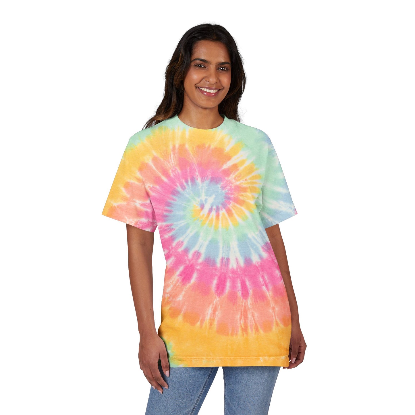 Colorful Oversized Tie-Dye T-Shirt - Vibrant, Fun, Casual Wear, Perfect for Festivals, Summer Days, Gifts, Relaxation