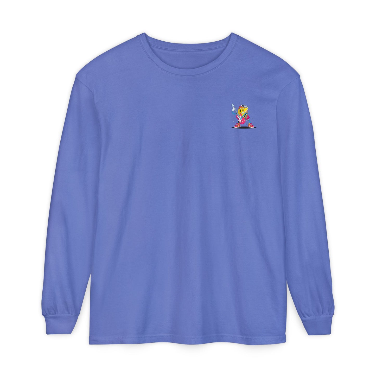 Rock Star Long Sleeve Tee, Garment-Dyed Shirt for Music Lovers, Streetwear, Concert Casual, Unique Gift Idea