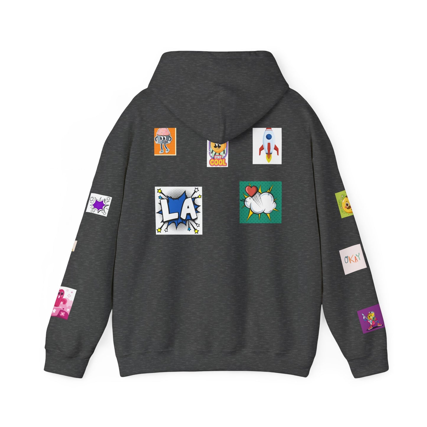 Colorful Graphic Hoodie, Fun Streetwear Sweatshirt, Fashion, Casual Wear, Unique Gift, Trendy Apparel