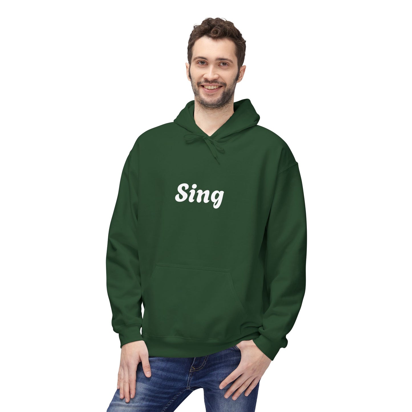 Sing Hoodie, Cozy Fleece Sweatshirt, Music Lover Gift, Comfortable Apparel, Singing Inspiration, Birthday Gift
