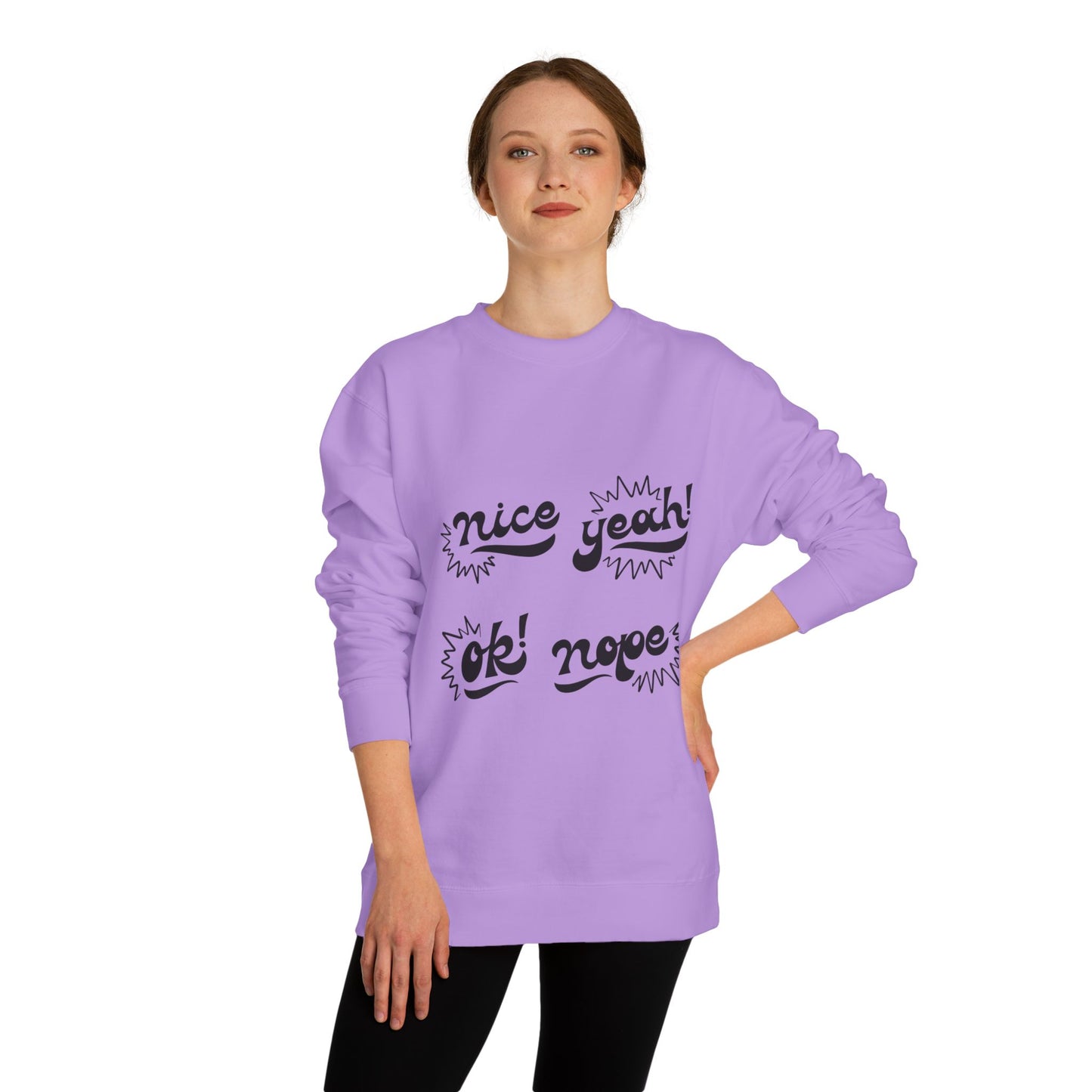 Comfy Statement Sweatshirt, Cute Casual Top, Graphic Sweatshirt, Gift for Friends, Fun Everyday Wear