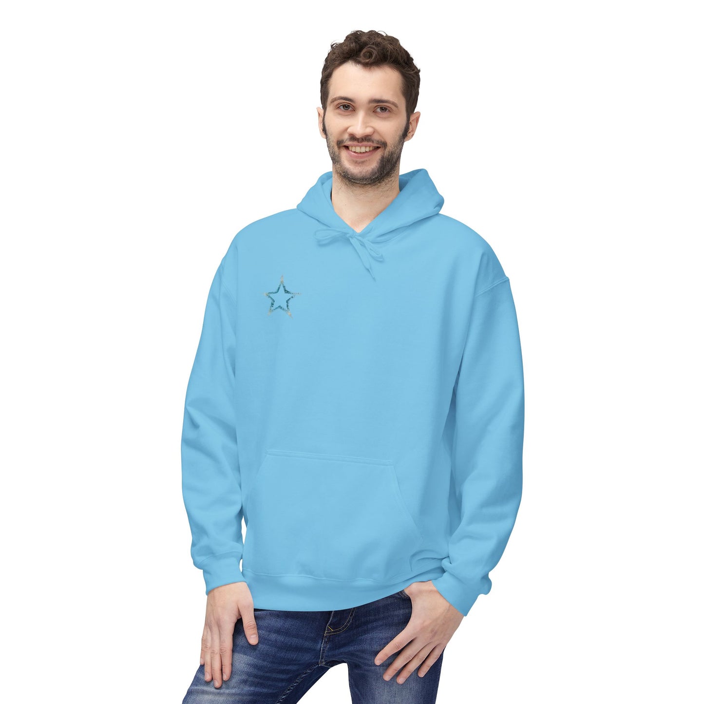 Starry Softstyle Fleece Hoodie for Cozy Vibes, Pullover, Casual Comfort, Perfect Gift for All Occasions, Streetwear Fashion