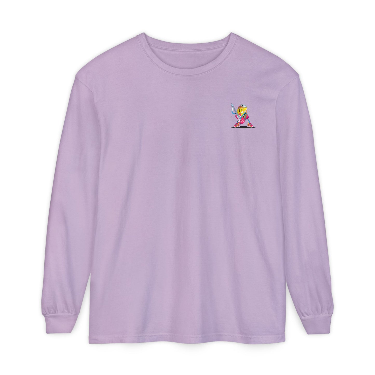 Rock Star Long Sleeve Tee, Garment-Dyed Shirt for Music Lovers, Streetwear, Concert Casual, Unique Gift Idea