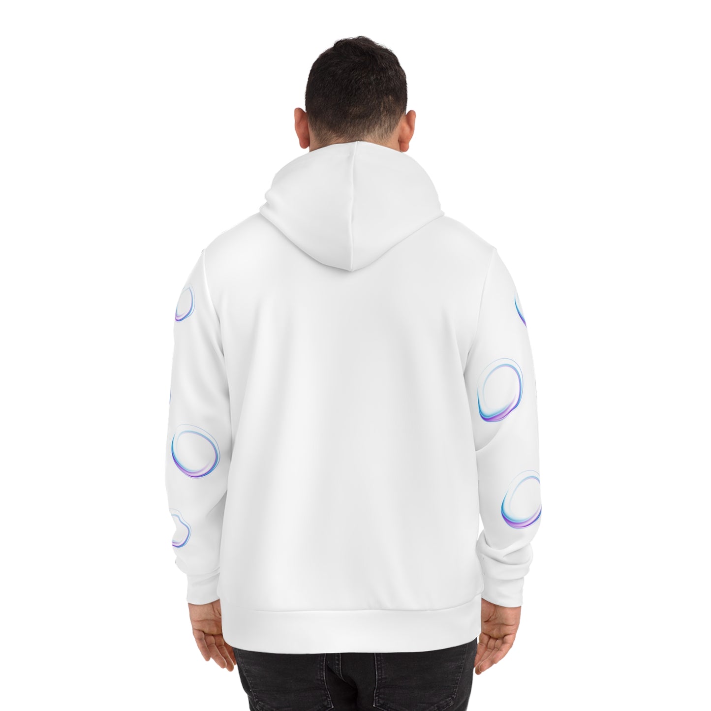 Trendy Circle Pattern Hoodie, AOP Sweatshirt, Casual Wear, Gift for Her, Unique Fashion, Cozy Winter Apparel