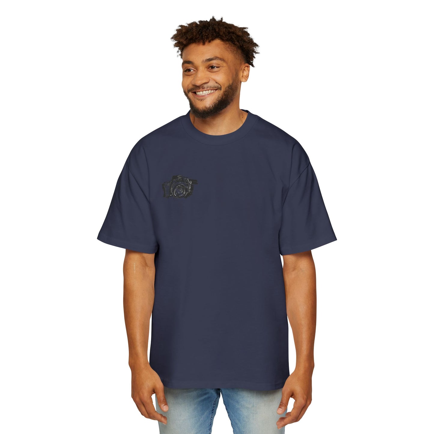 Floral Camera Oversized Tee, Photography Lover Shirt, Casual Graphic T-Shirt, Gift for Creatives, Trendy Streetwear