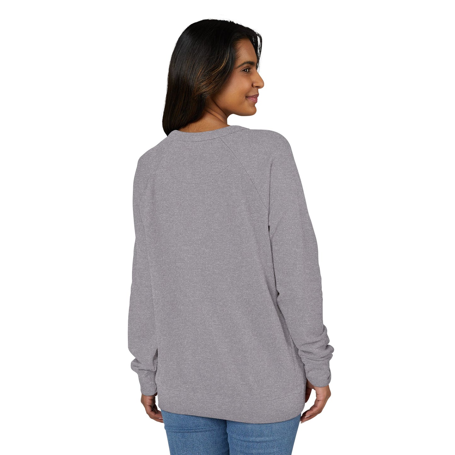 French Terry Raglan Crewneck Sweatshirt, Cozy Casual Wear, Perfect for Lounging, Gift for Him and Her, Everyday Comfort