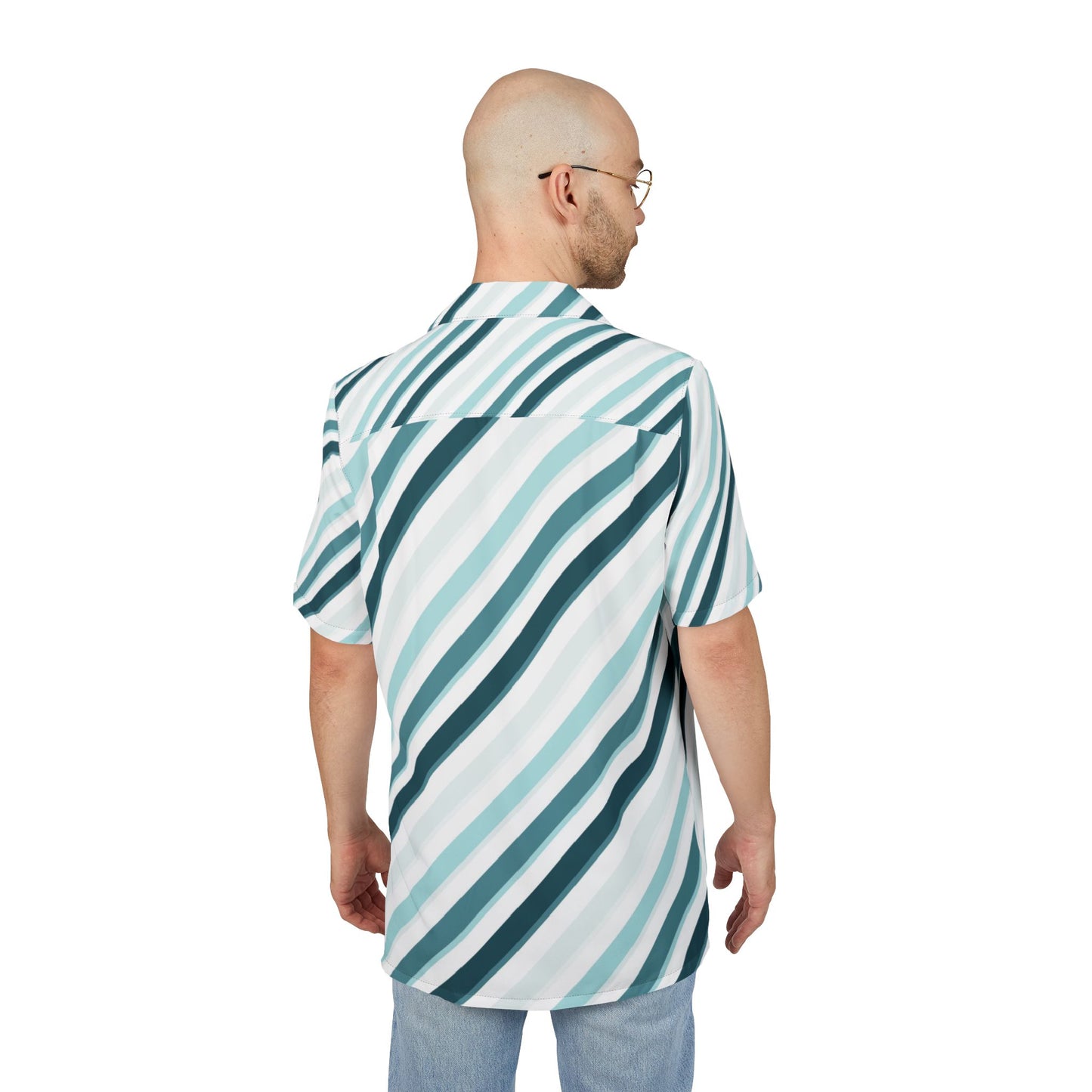 Tropical Button-Down Shirt, Summer Casual Shirt, Vacation Wear, Beach Party Outfit, Stylish Top, AOP Hawaiian Print