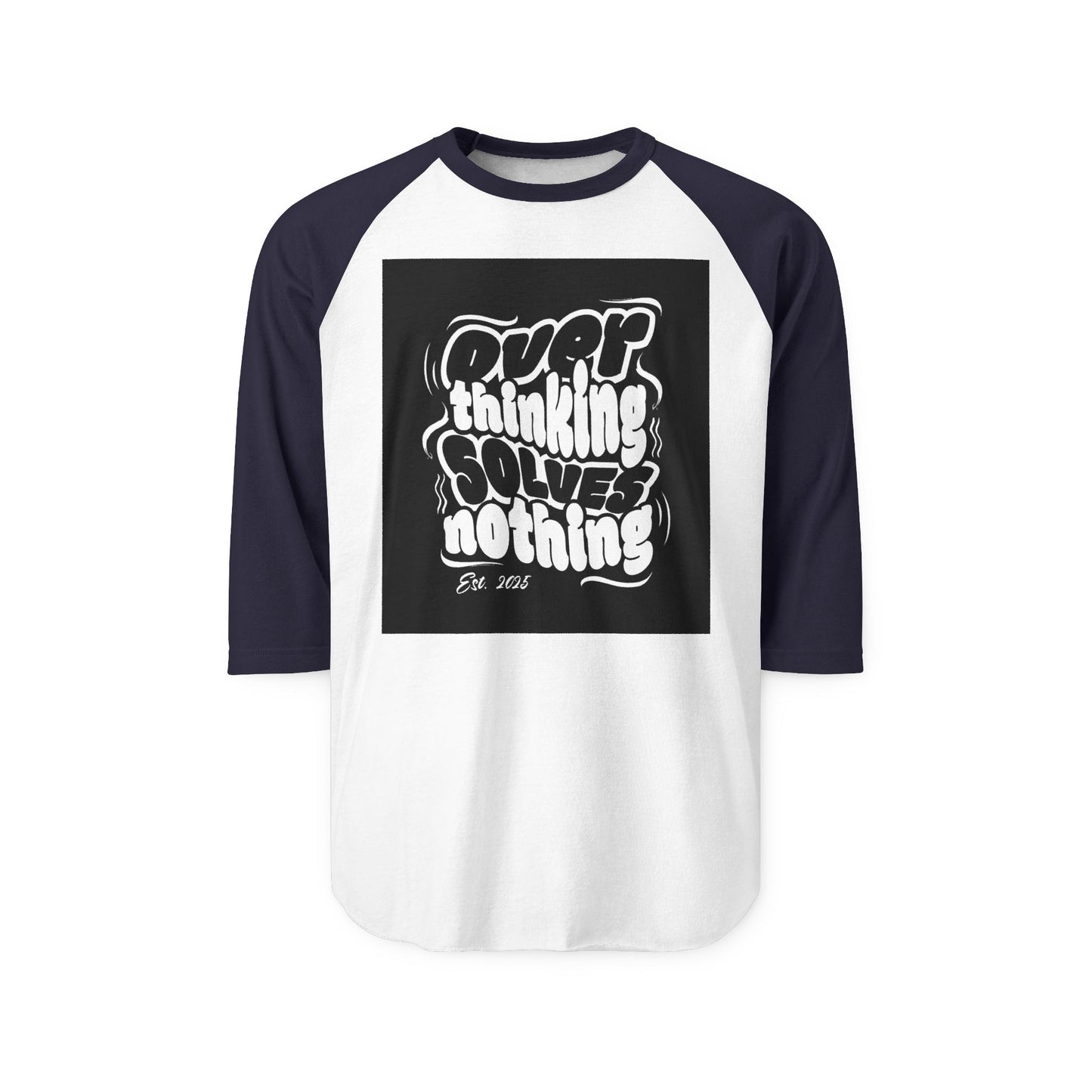 Overthinking Raglan Shirt, Casual Tee, Gift for Thinkers, Relaxed Fit, Everyday Wear, Humor Top