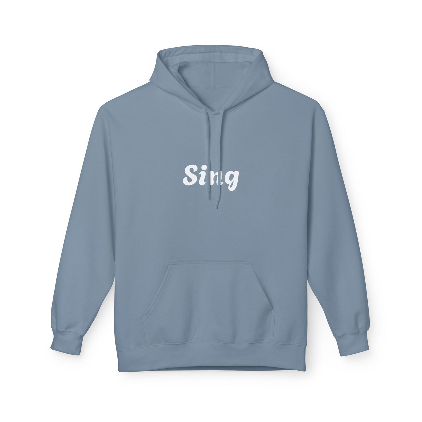 Sing Hoodie, Cozy Fleece Sweatshirt, Music Lover Gift, Comfortable Apparel, Singing Inspiration, Birthday Gift