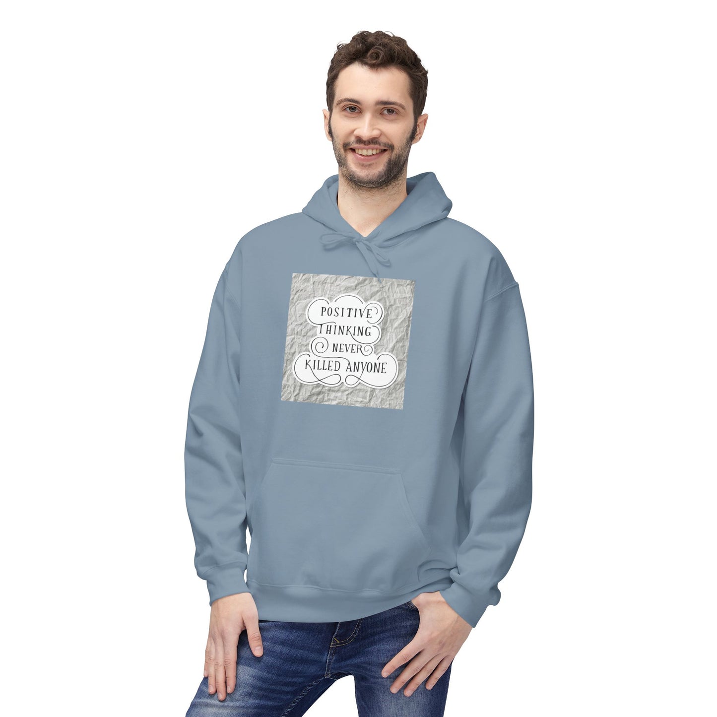 Positive Vibes Fleece Hoodie | Cozy, Casual Apparel for Friends, Gift for Occasions, Perfect for Everyday Wear