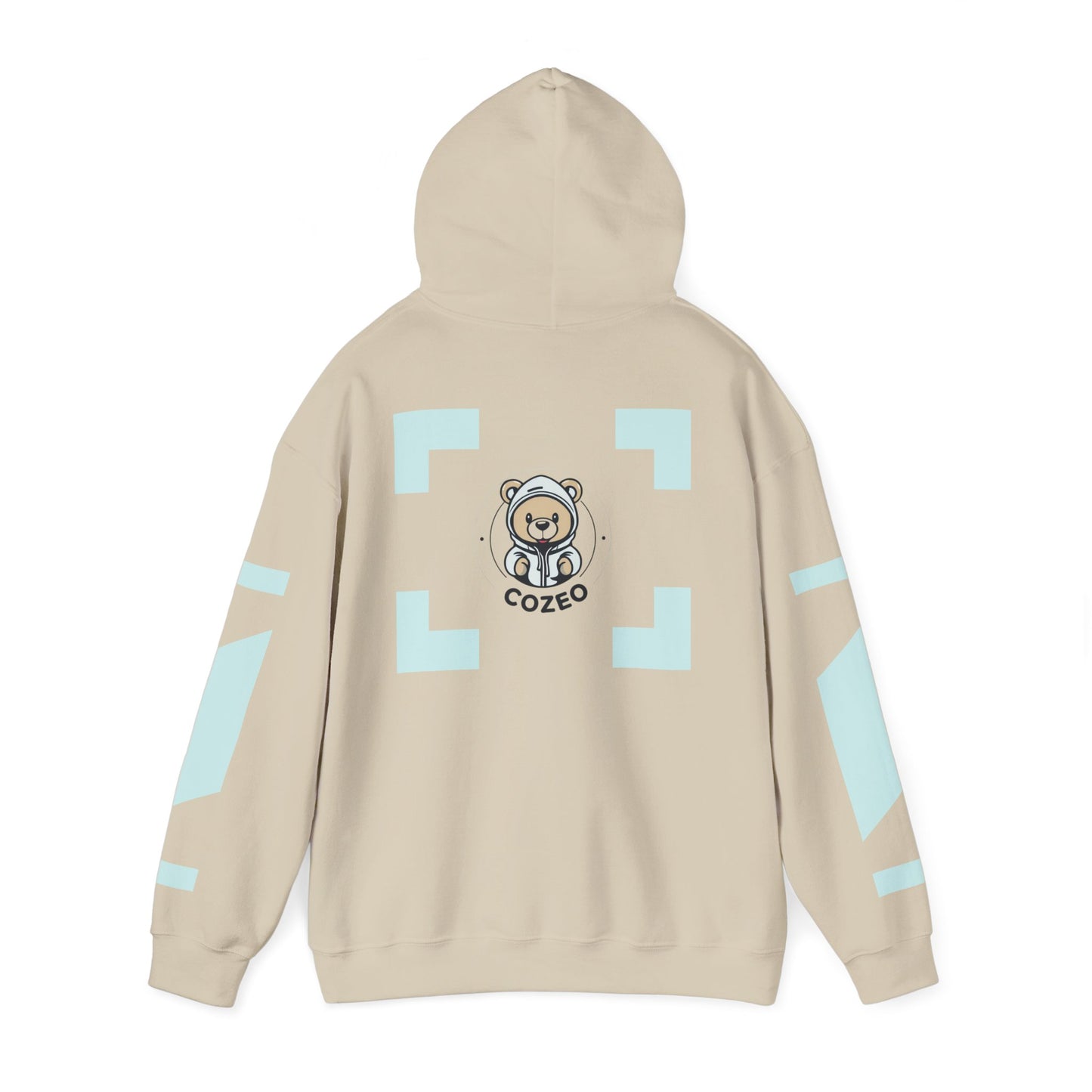 Cozy Bear Graphic Hoodie Heavy Blend Sweatshirt, Cute Bear Hoodie, Casual Wear, Fall Fashion, Gift for Teens