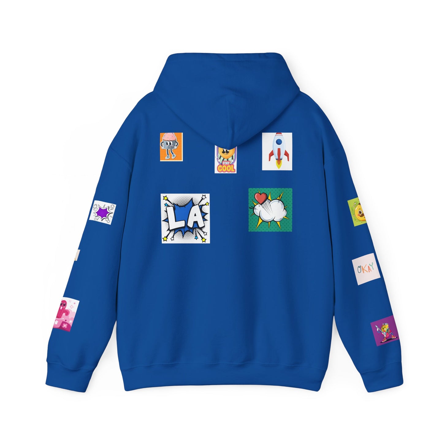 Colorful Graphic Hoodie, Fun Streetwear Sweatshirt, Fashion, Casual Wear, Unique Gift, Trendy Apparel