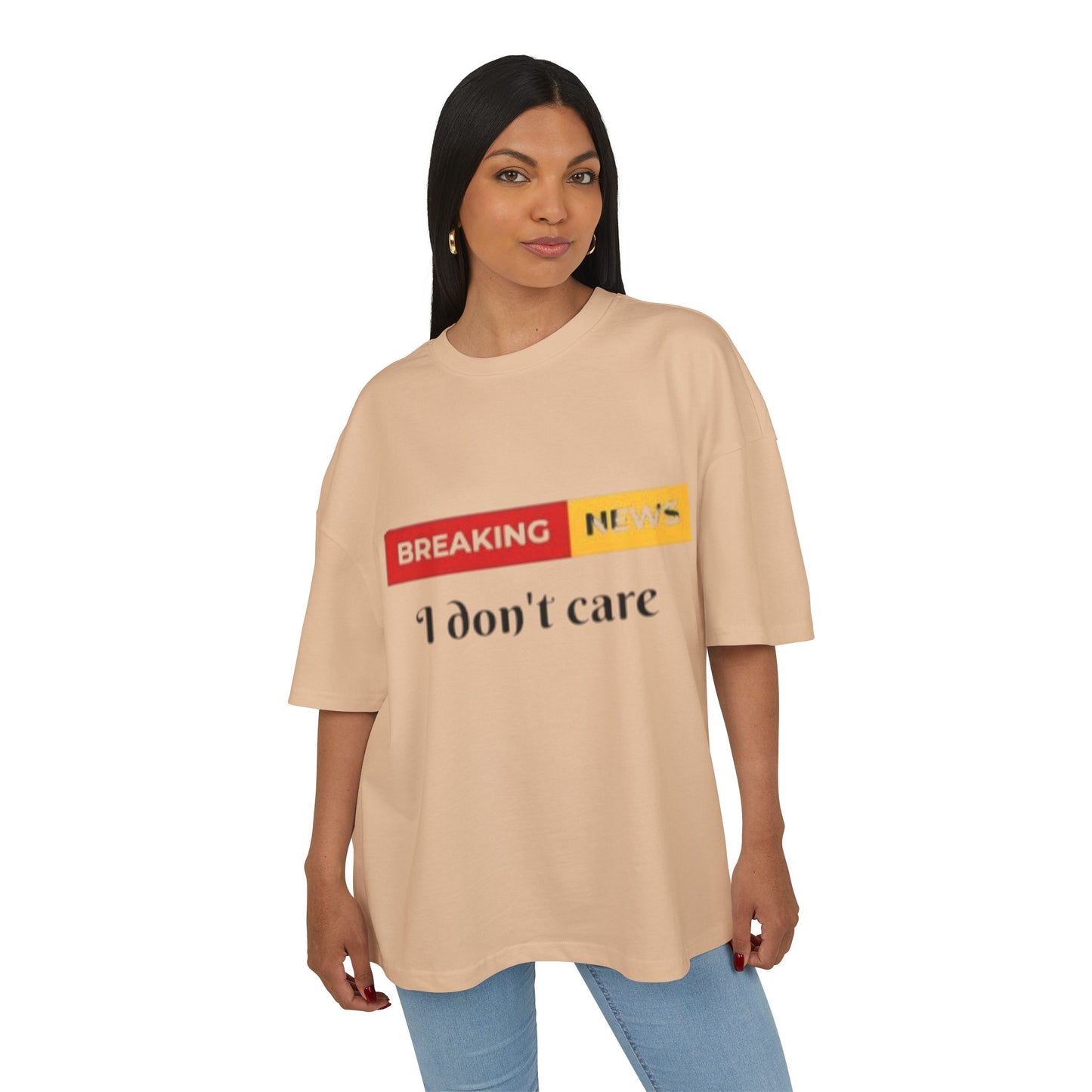 Breaking News Box Tee - Casual Humor Shirt, Gift for Friends, Mood Lifting Fashion, Funny Graphic Tee, Embroidered Statement Top