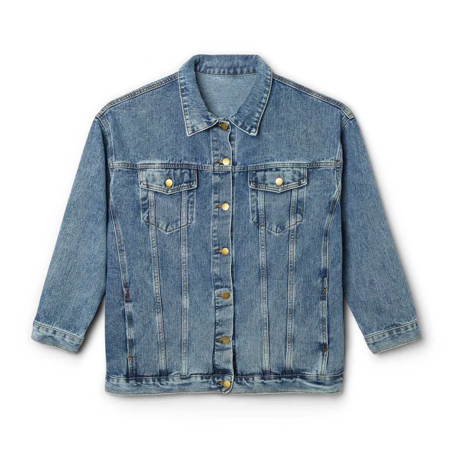 Stylish Women's Denim Jacket – Vintage Casual Outerwear, Perfect for Spring & Summer, Everyday Fashion, Gift for Her