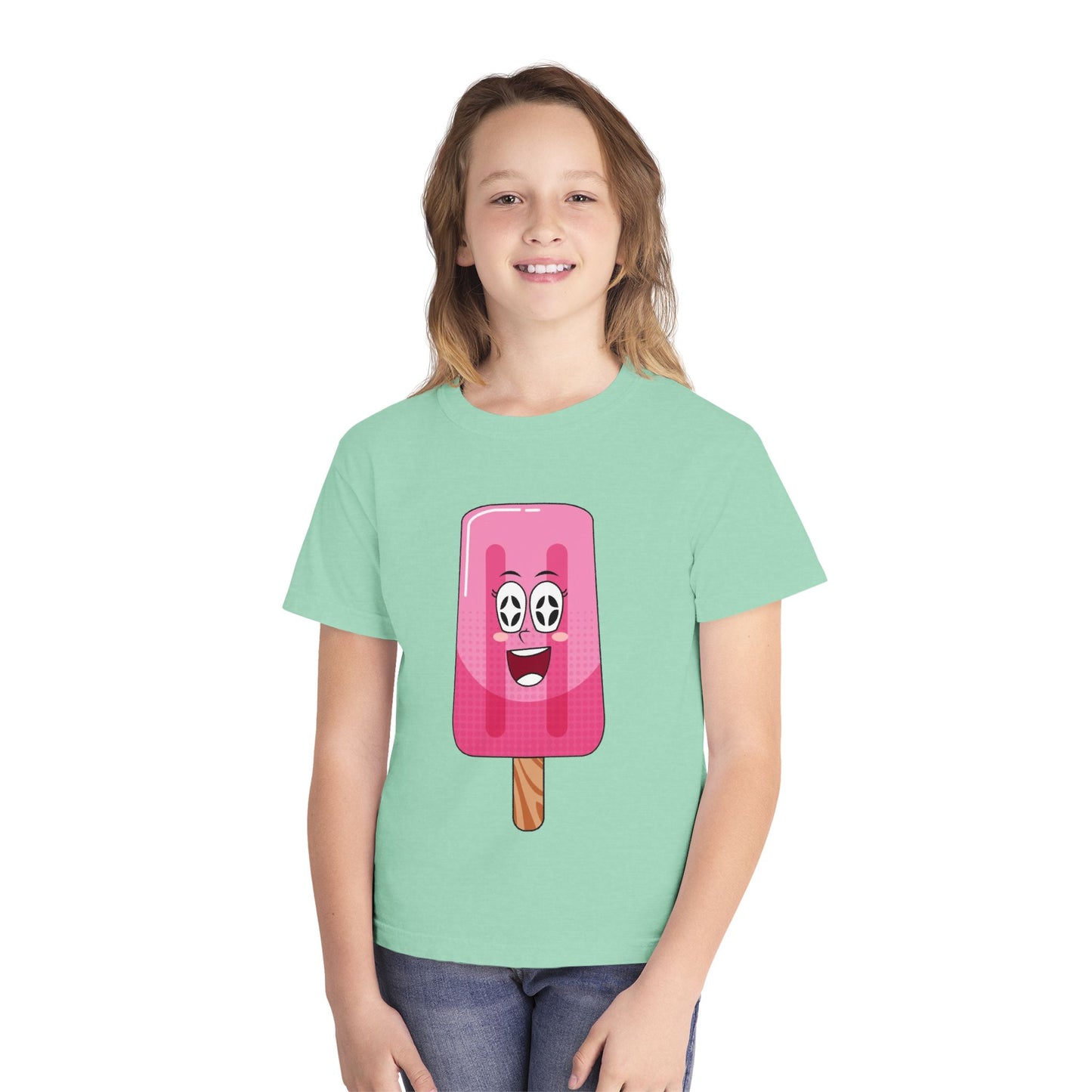 Youth Pop Art Ice Cream Tee, Fun Summer Tee, Kids Graphic T-Shirt, Cute Gift for Kids, Ice Cream Lovers Apparel
