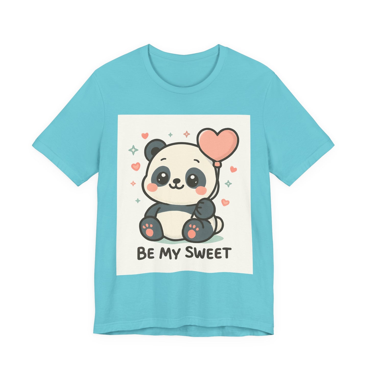 Cute Panda Tee, Be My Sweet T-Shirt, Gift for Animal Lovers, Kids and Adults, Casual Wear, Cute Animal Tee