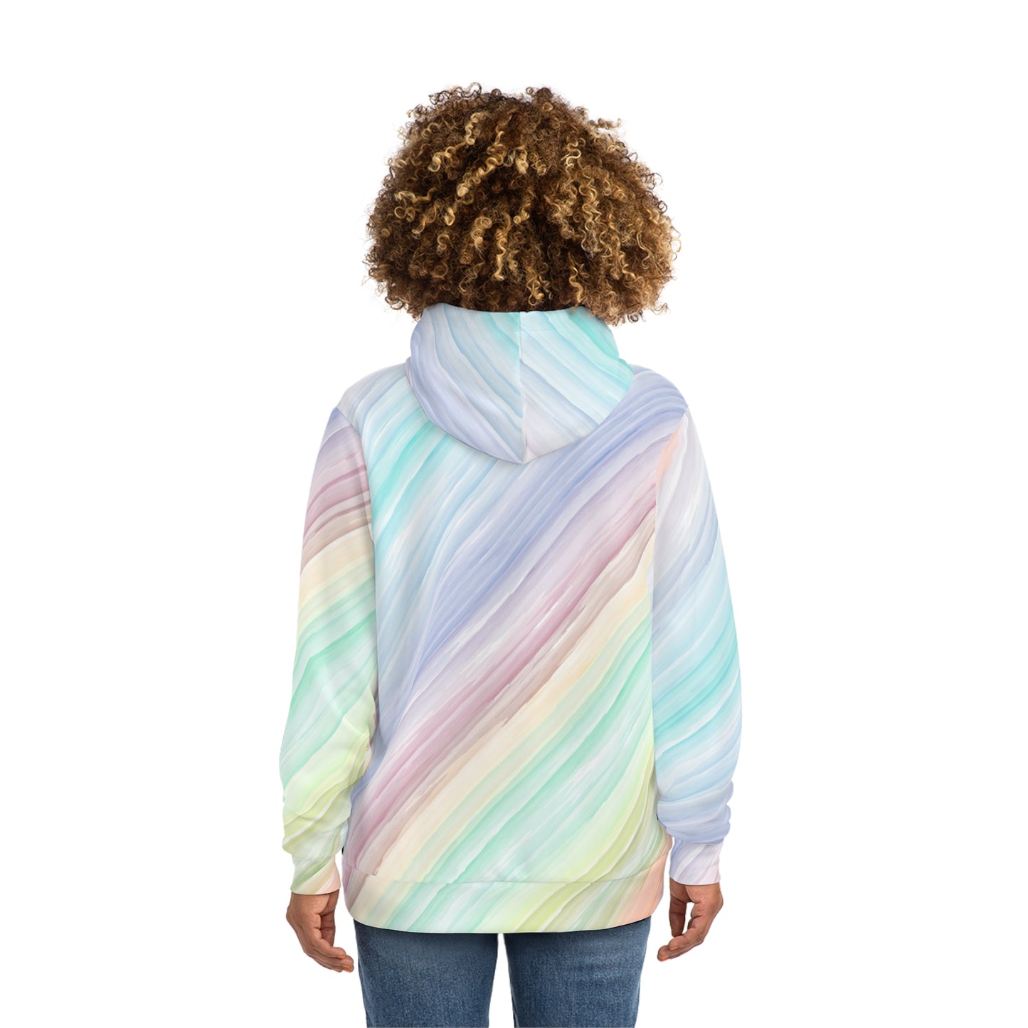 Colorful Pastel Abstract Hoodie, Vibrant Fashion Sweatshirt, Stylish Casual Wear, Gift for Her, Trendy Streetwear
