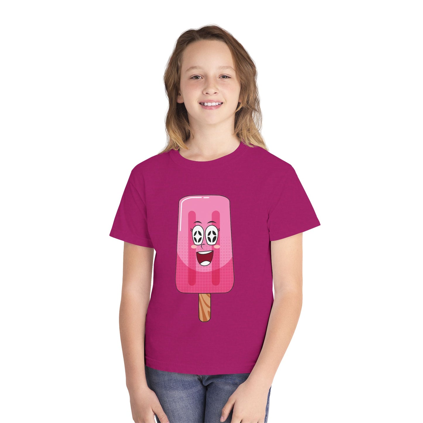 Youth Pop Art Ice Cream Tee, Fun Summer Tee, Kids Graphic T-Shirt, Cute Gift for Kids, Ice Cream Lovers Apparel