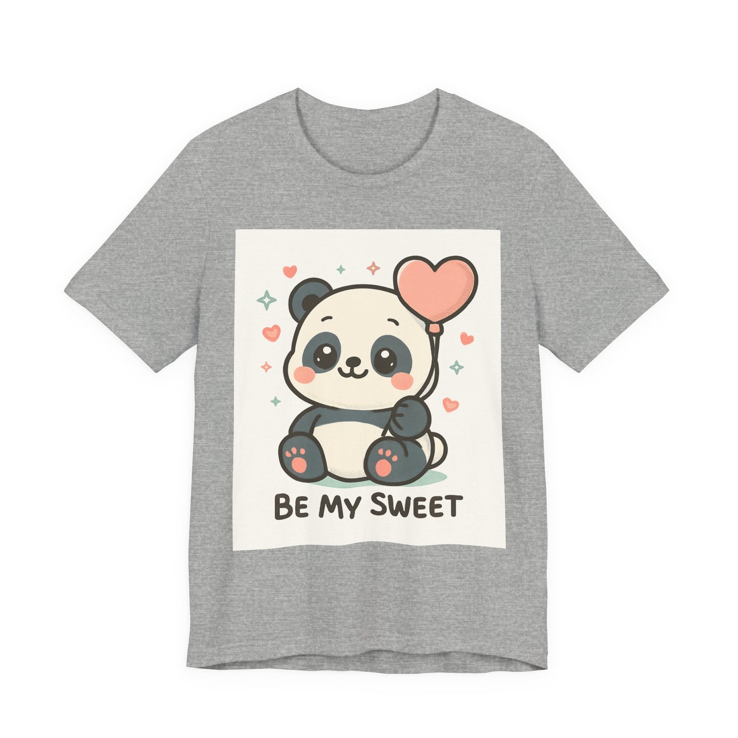 Cute Panda Tee, Be My Sweet T-Shirt, Gift for Animal Lovers, Kids and Adults, Casual Wear, Cute Animal Tee