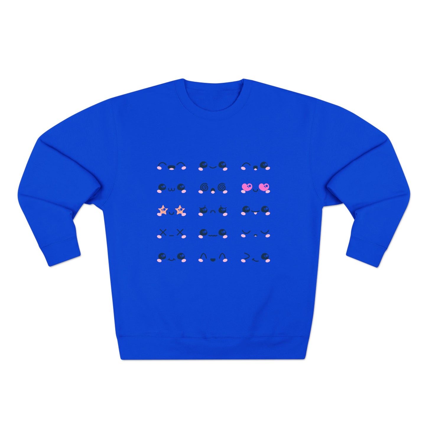 Cute Expression Crewneck Sweatshirt, Cozy Gift, Fashionable Apparel, Sweatshirt, Trendy Outfit, Perfect for Fall