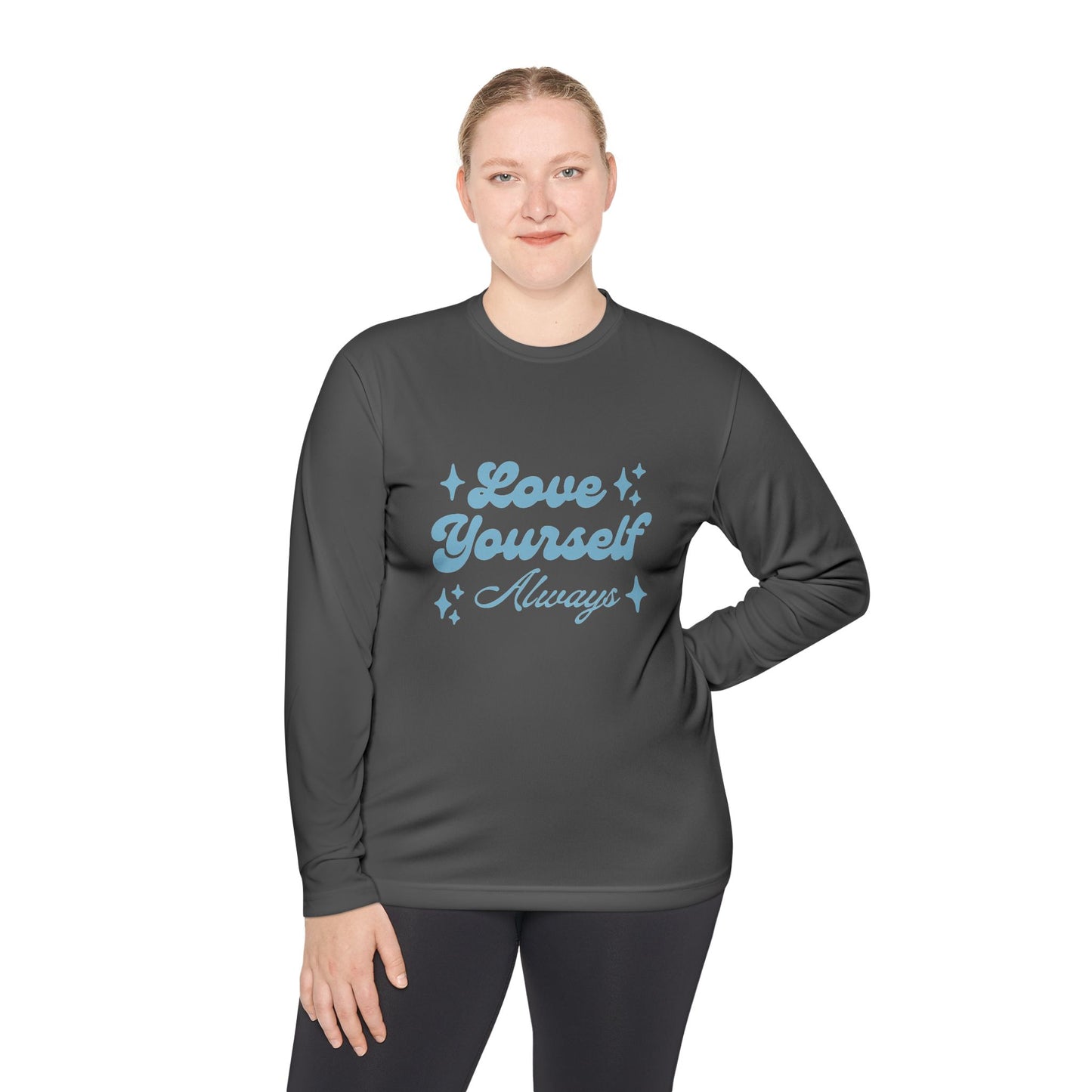 Love Yourself Long Sleeve Tee | Comfort Wear, Self-Care Gift, Inspirational Shirt, Casual Outfit, Modern Apparel