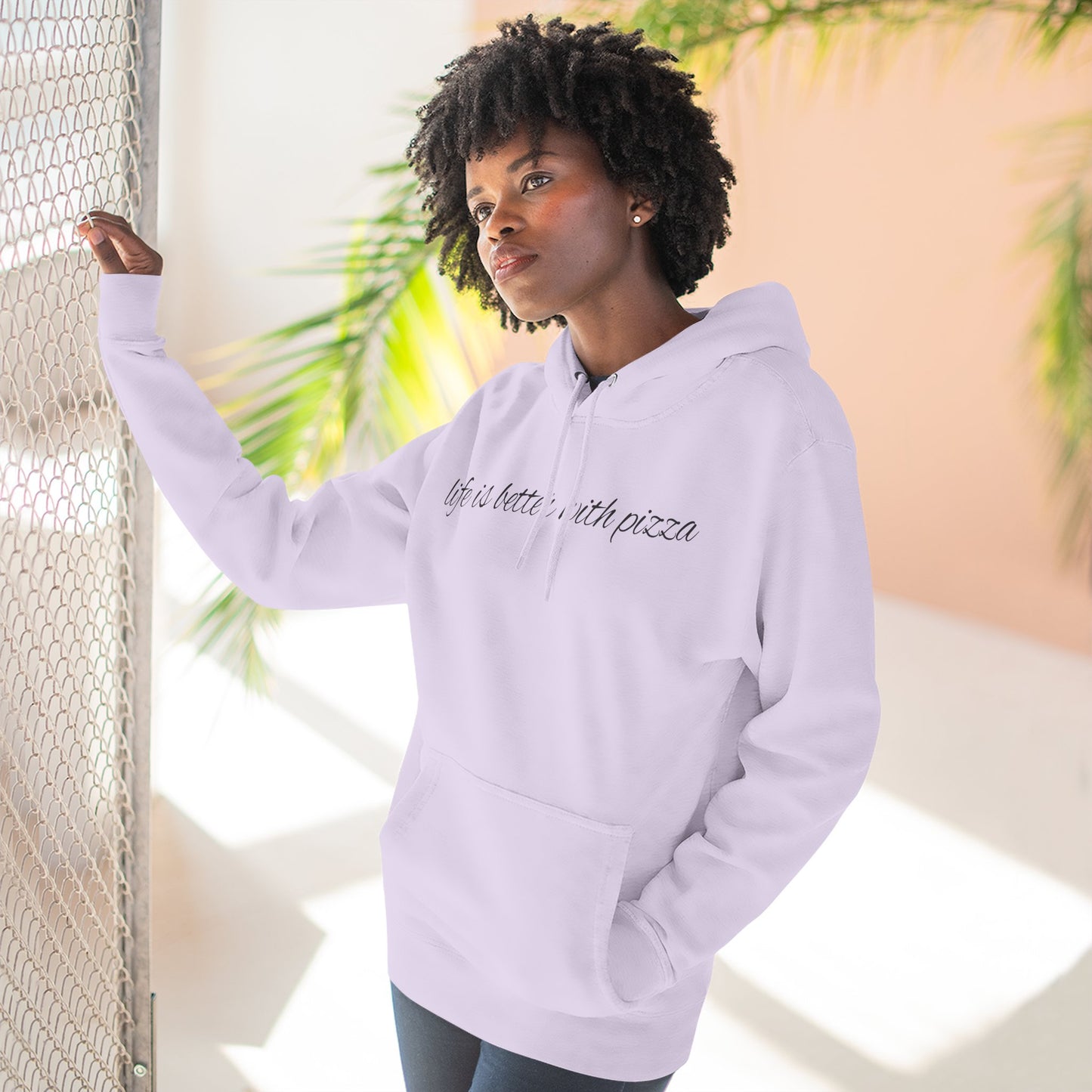 Cozy Pizza Hoodie, Fun Graphic Fleece Sweatshirt, Ideal for Food Lovers, Casual Wear, Gift for Pizza Lovers, Comfort and Style