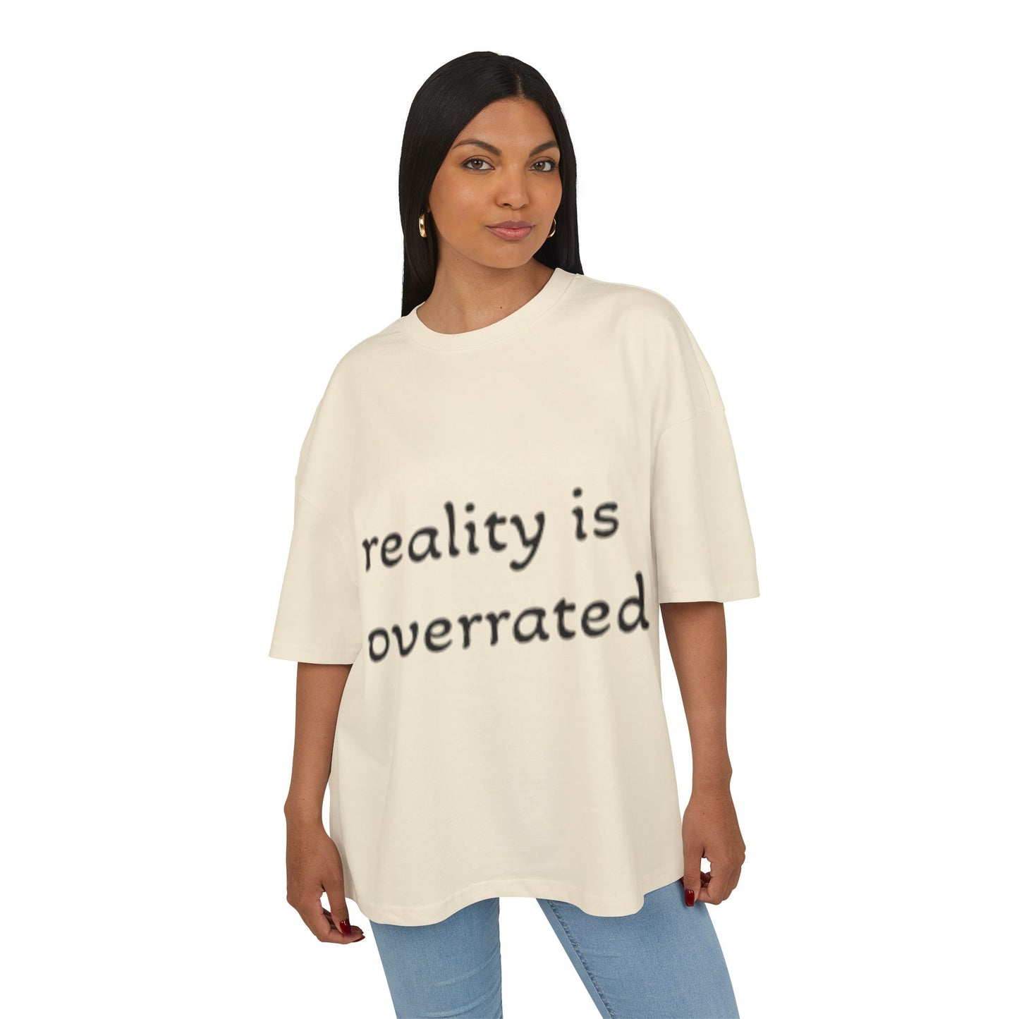 Reality Is Overrated Box Tee - Trendy Cotton T-Shirt, Casual Wear, Gift for Friends, Street Style, Summer Fashion