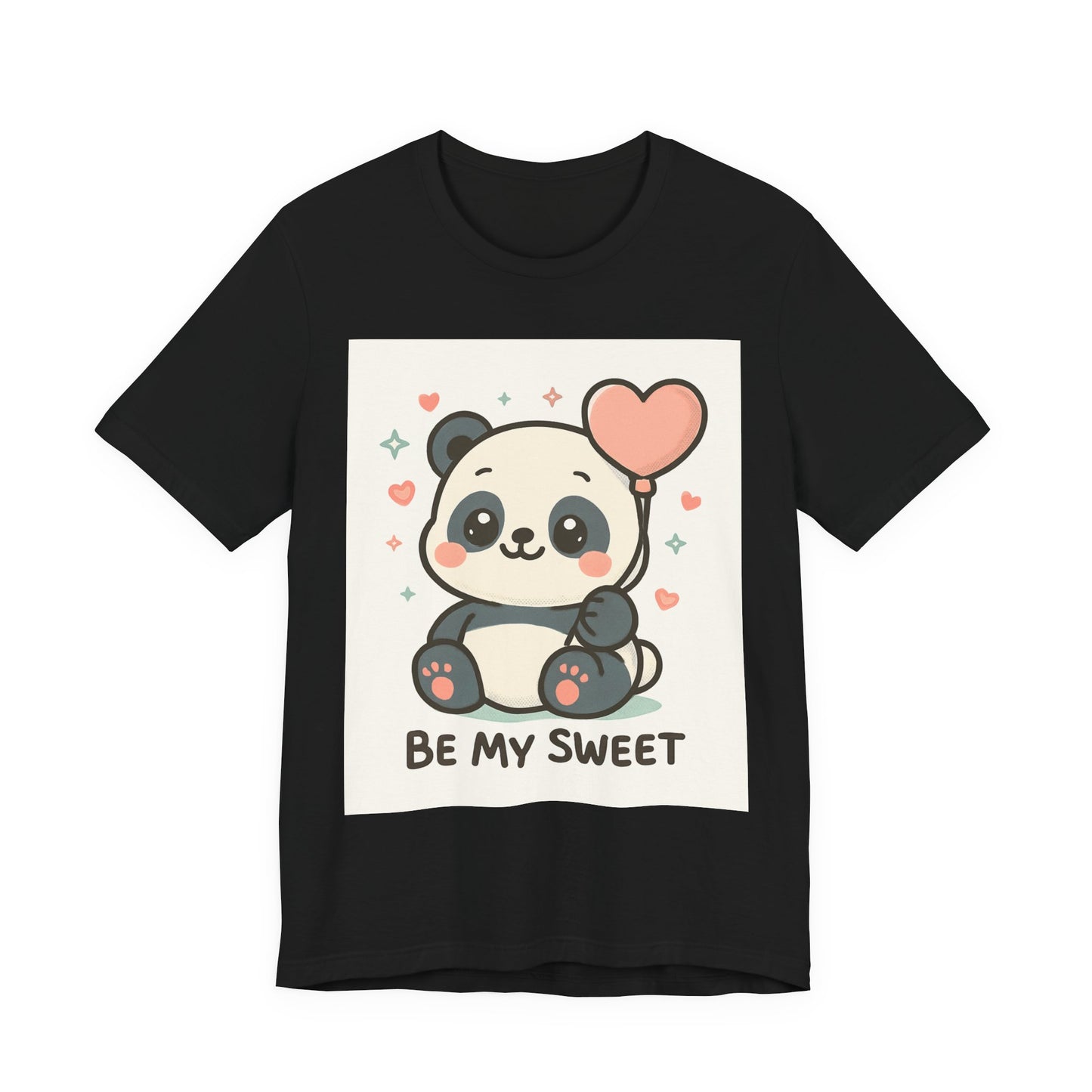 Cute Panda Tee, Be My Sweet T-Shirt, Gift for Animal Lovers, Kids and Adults, Casual Wear, Cute Animal Tee
