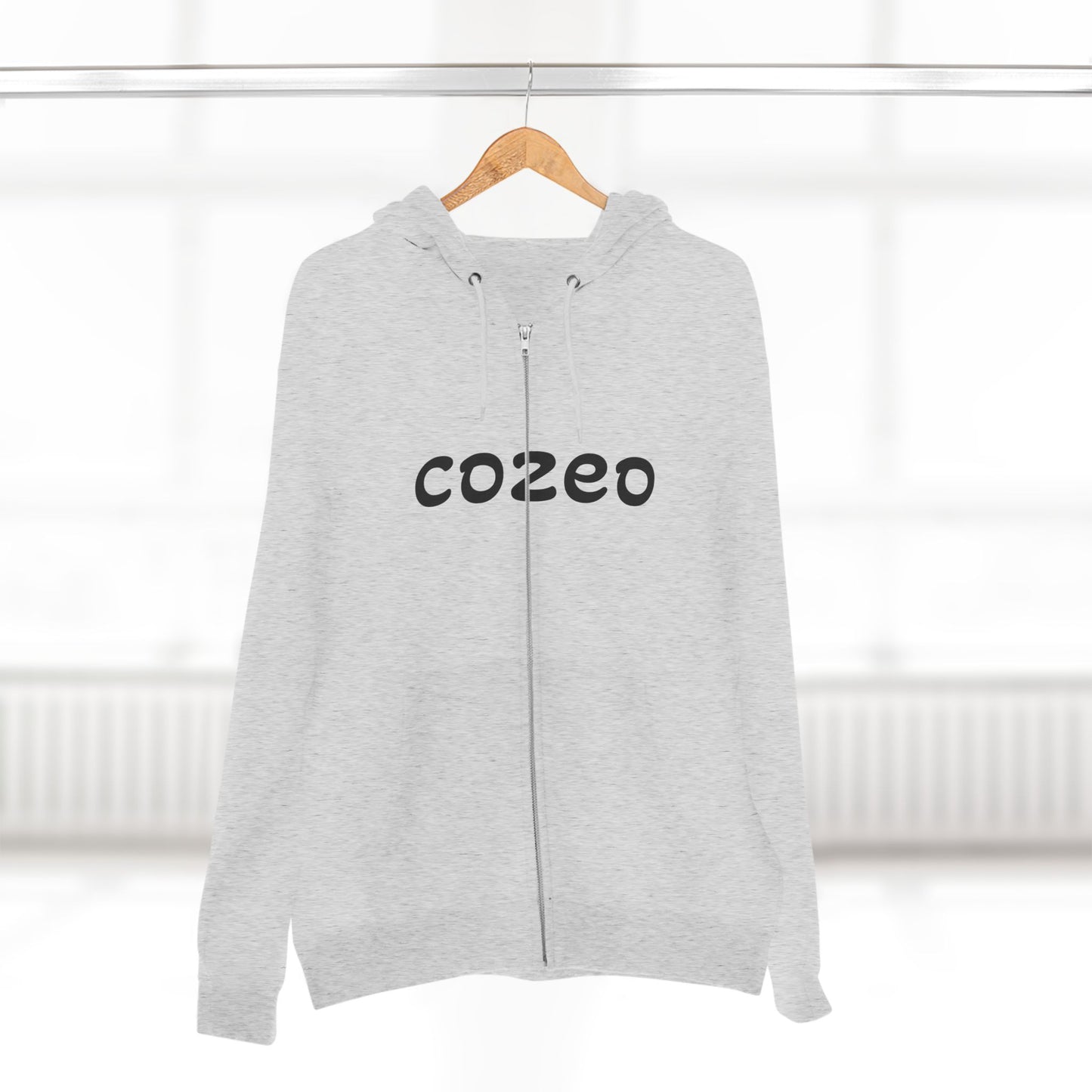 Cozeo Zip Hoodie, Comfortable Sweatshirt, Casual Fashion, Gift for Friends, Cozy Layering Piece