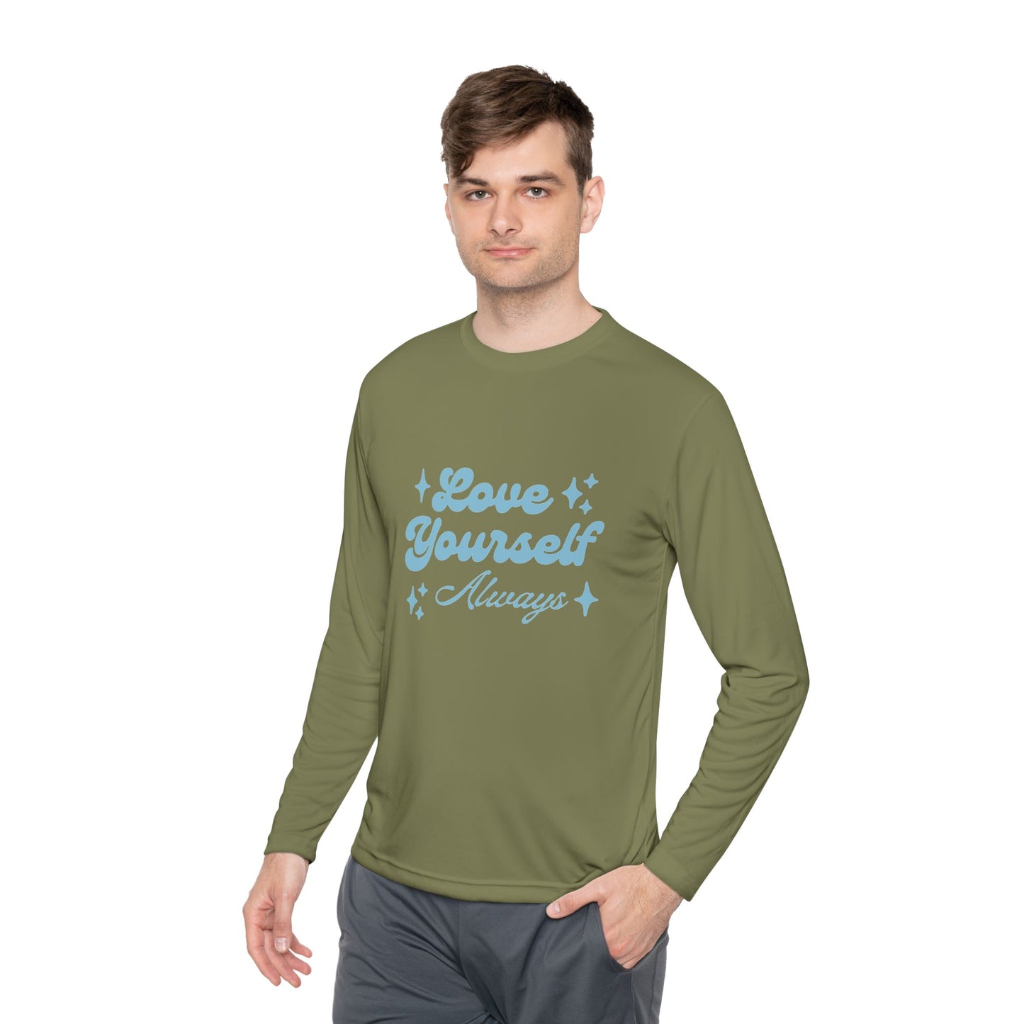 Love Yourself Long Sleeve Tee | Comfort Wear, Self-Care Gift, Inspirational Shirt, Casual Outfit, Modern Apparel