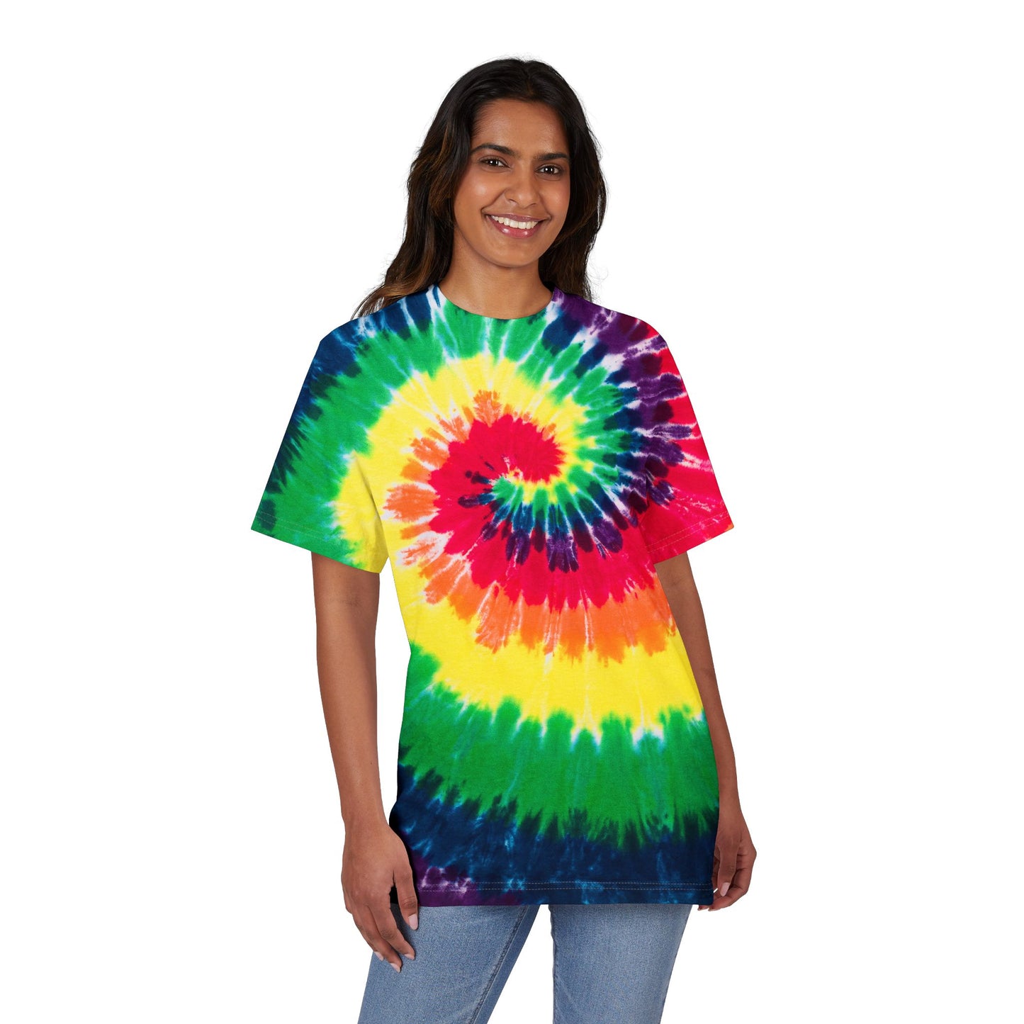 Colorful Oversized Tie-Dye T-Shirt - Vibrant, Fun, Casual Wear, Perfect for Festivals, Summer Days, Gifts, Relaxation