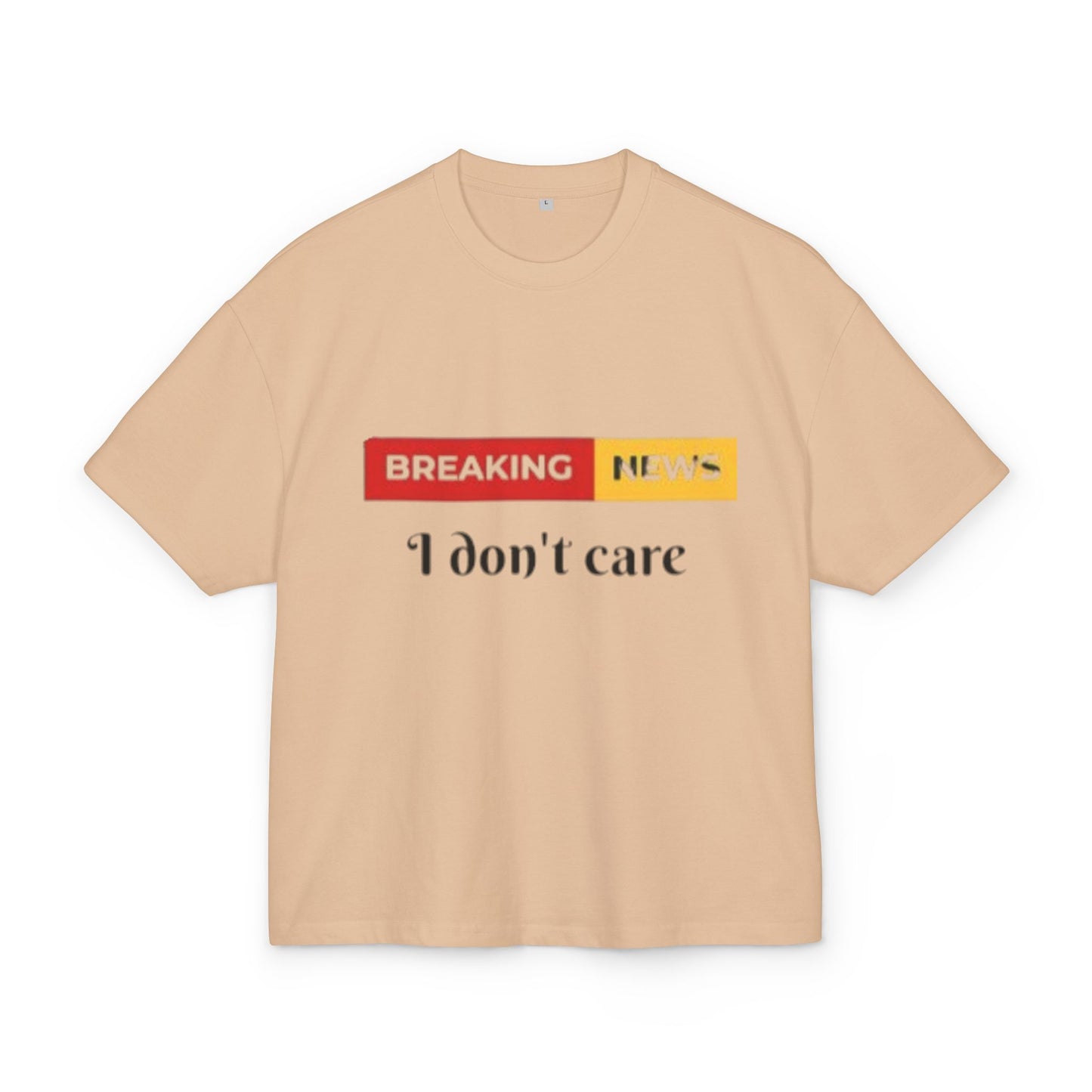 Breaking News Box Tee - Casual Humor Shirt, Gift for Friends, Mood Lifting Fashion, Funny Graphic Tee, Embroidered Statement Top