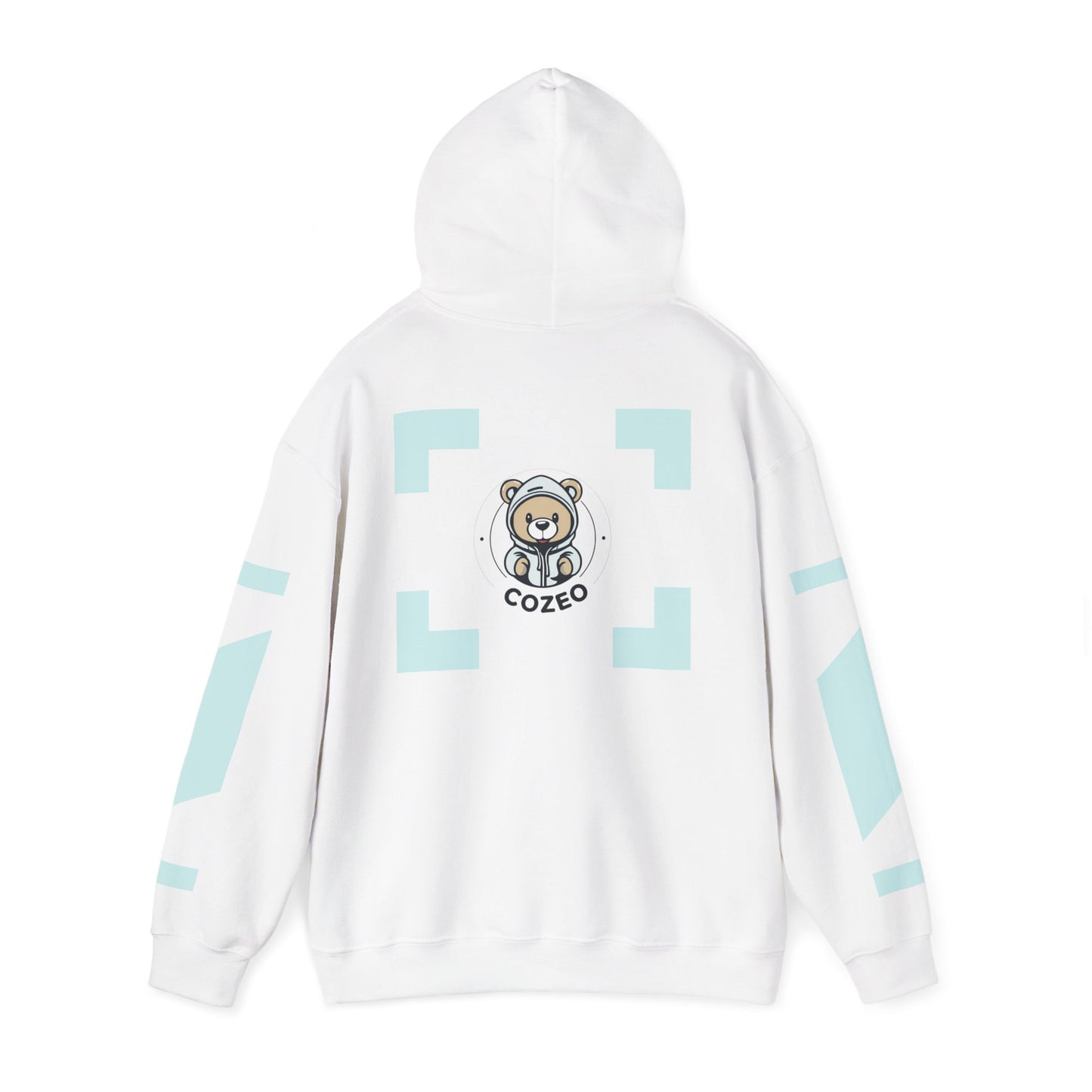 Cozy Bear Graphic Hoodie Heavy Blend Sweatshirt, Cute Bear Hoodie, Casual Wear, Fall Fashion, Gift for Teens
