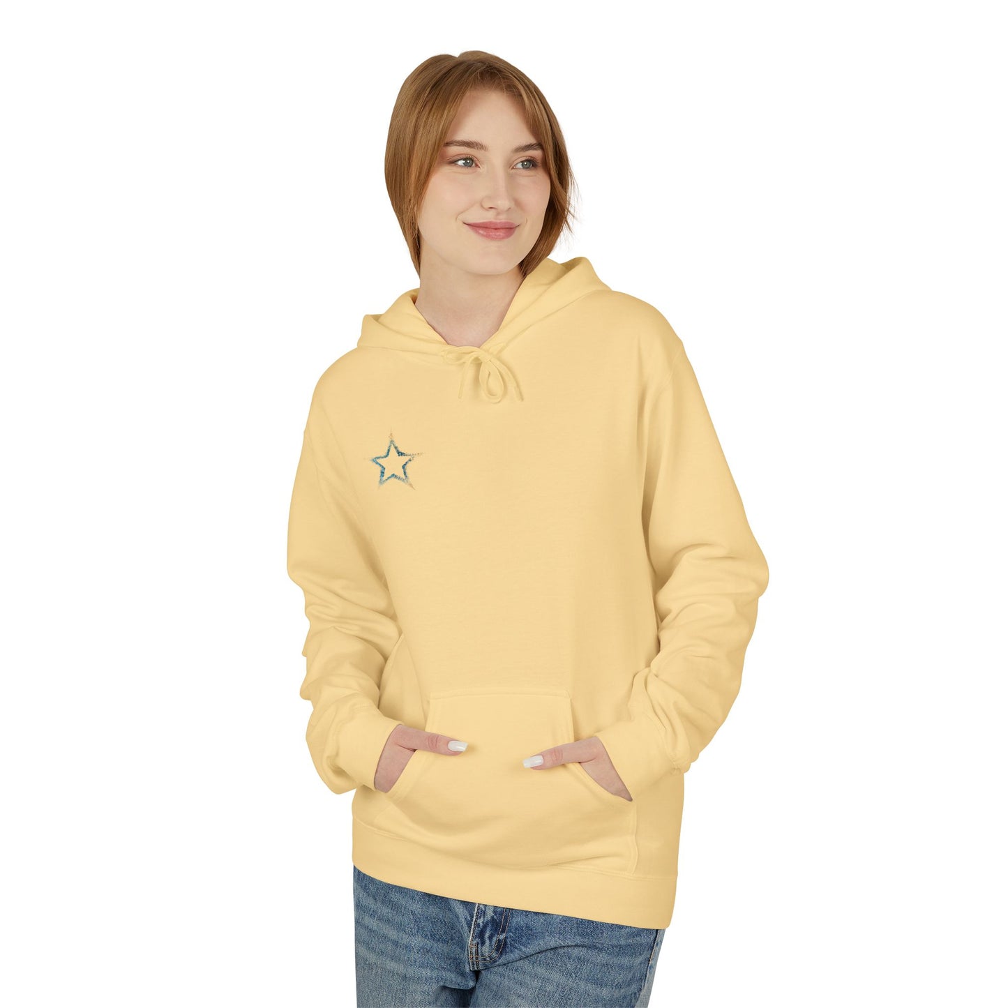 Starry Softstyle Fleece Hoodie for Cozy Vibes, Pullover, Casual Comfort, Perfect Gift for All Occasions, Streetwear Fashion