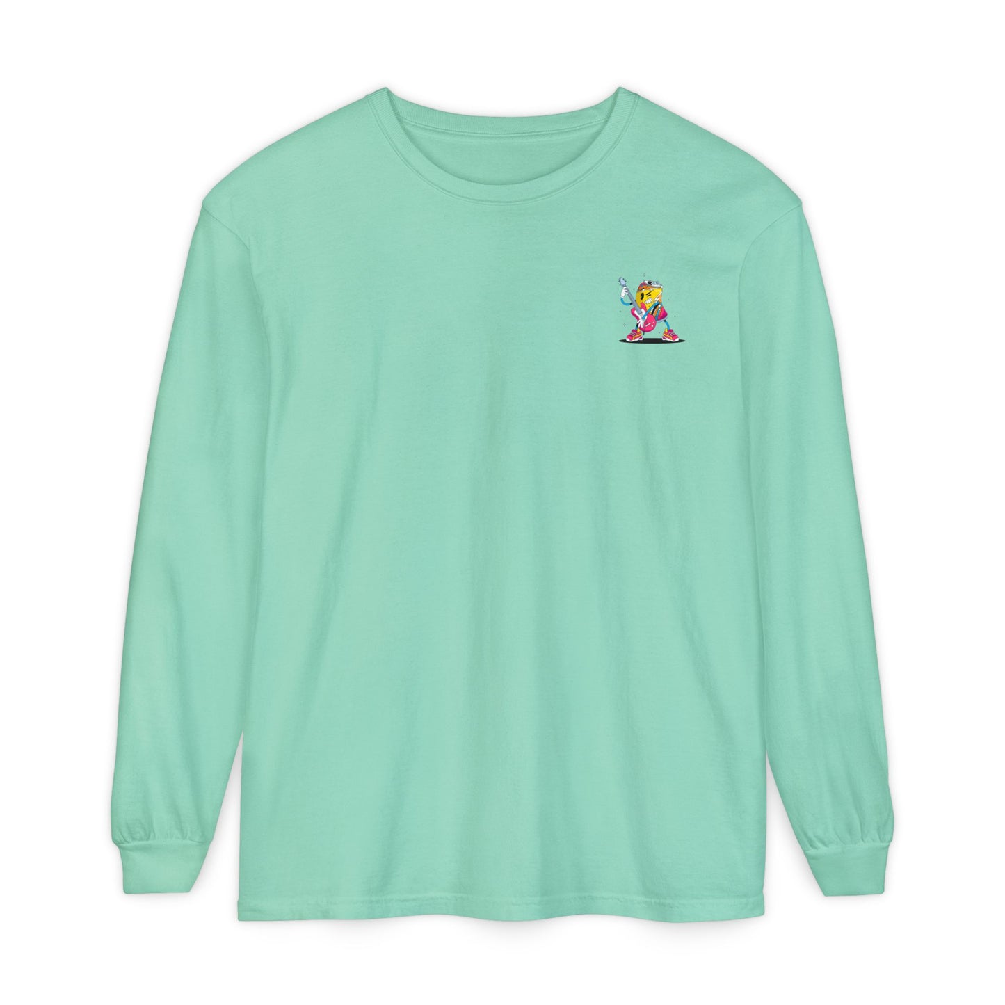Rock Star Long Sleeve Tee, Garment-Dyed Shirt for Music Lovers, Streetwear, Concert Casual, Unique Gift Idea