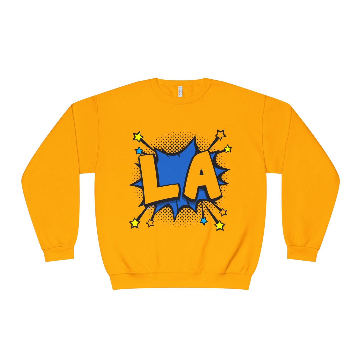 Cool LA Comic Style Crewneck Sweatshirt, Graphic Sweater, Gift for Him, Her, Casual Wear