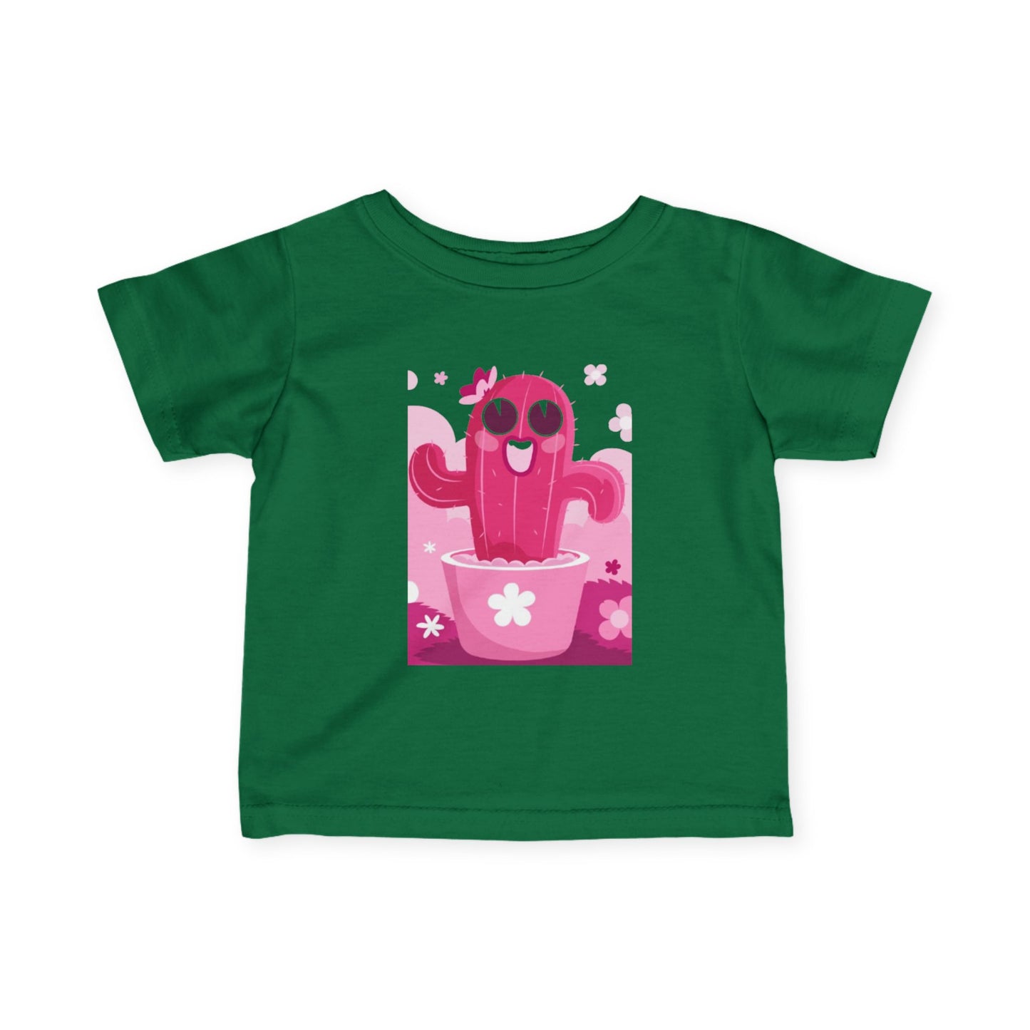 Cute Cactus Infant Tee, Baby Shower Gift, Toddler Summer Shirt, Kids Apparel, Birthday Gift for Boys and Girls, Playful Toddler Outfit