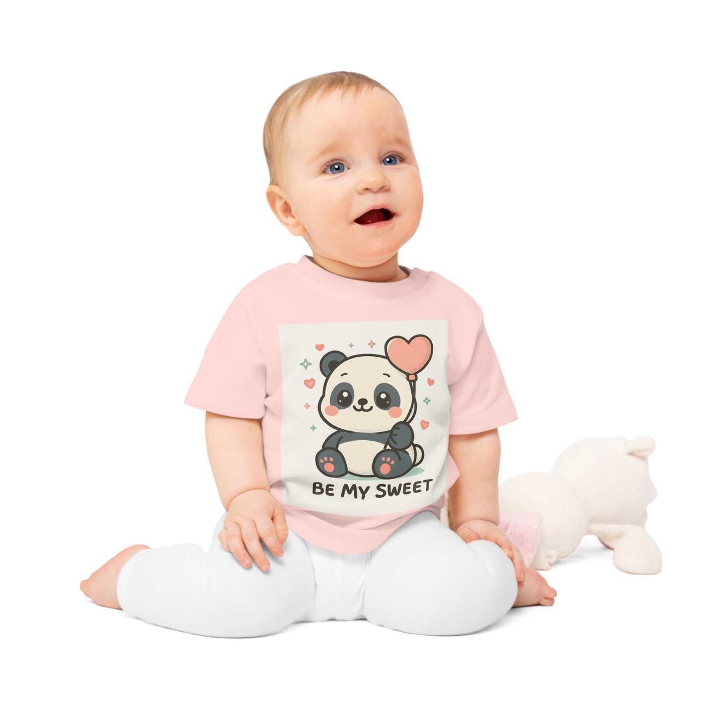 Cute Panda Baby T-Shirt, Adorable Infant Tee, Be My Sweet Gift, Baby Shower Outfit, Birthday Apparel, Newborn Clothing