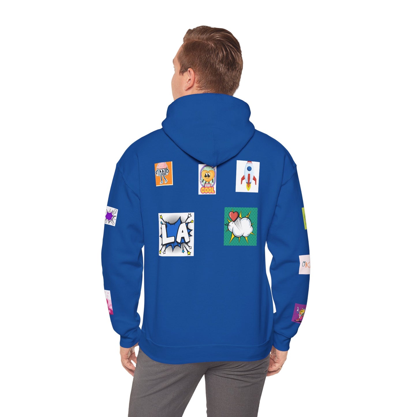 Colorful Graphic Hoodie, Fun Streetwear Sweatshirt, Fashion, Casual Wear, Unique Gift, Trendy Apparel