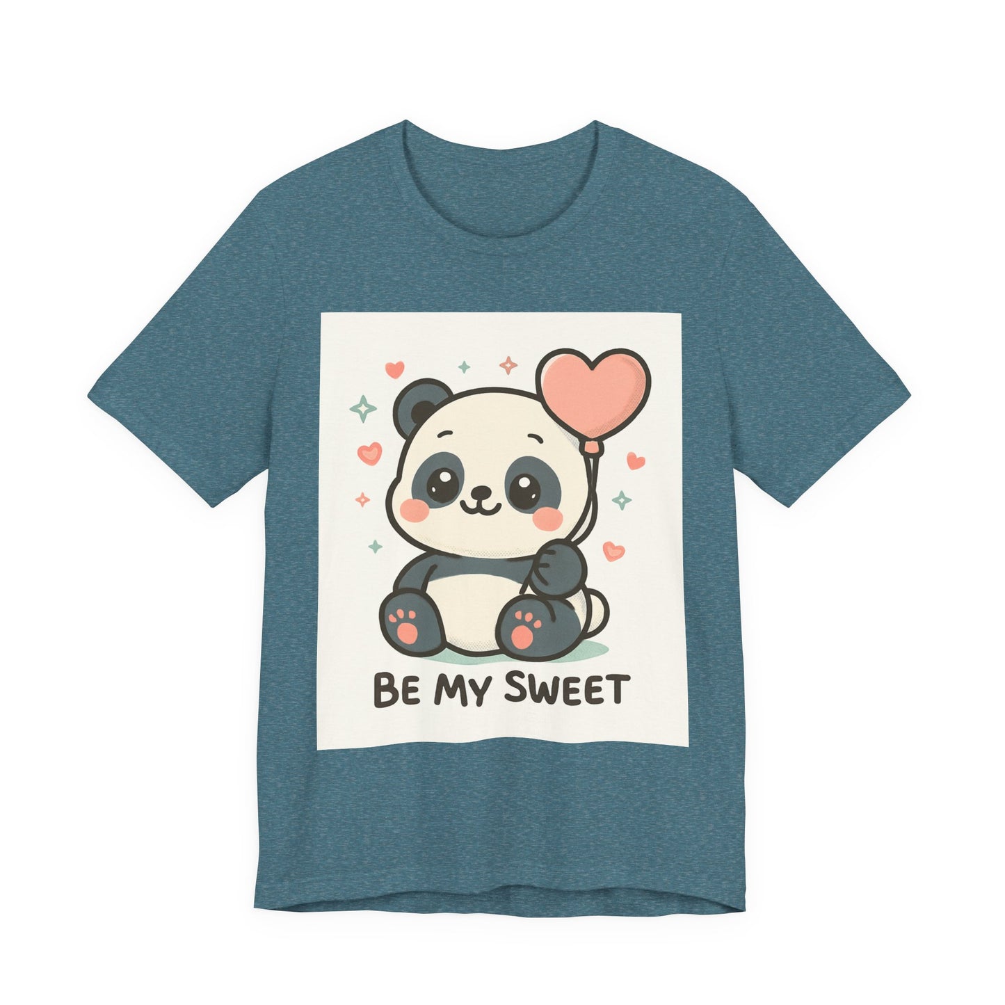 Cute Panda Tee, Be My Sweet T-Shirt, Gift for Animal Lovers, Kids and Adults, Casual Wear, Cute Animal Tee