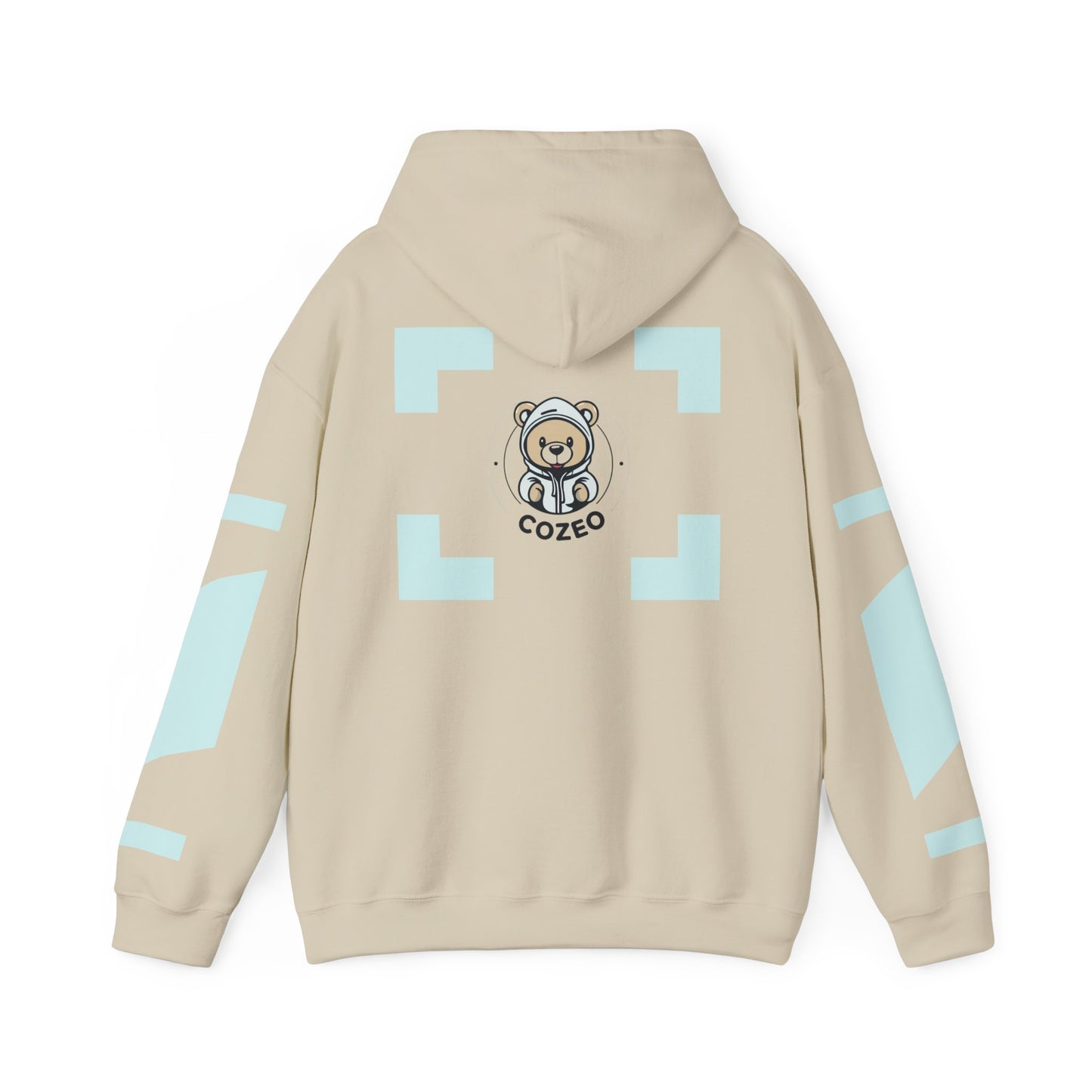 Cozy Bear Graphic Hoodie Heavy Blend Sweatshirt, Cute Bear Hoodie, Casual Wear, Fall Fashion, Gift for Teens