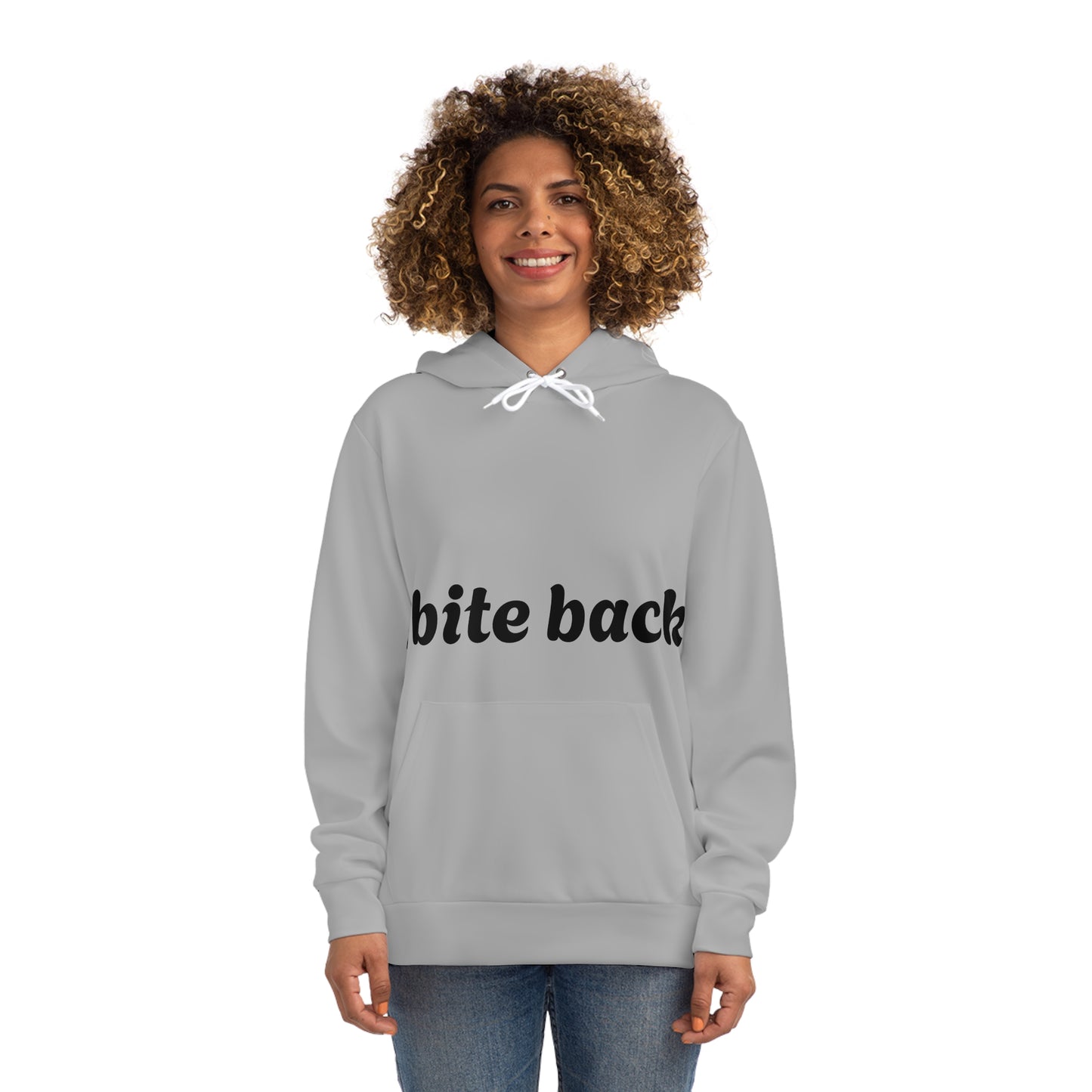 Fierce Bite Hoodie, Graphic Sweatshirt, Unique Casual Wear, Empowerment Apparel, Trendy Gift