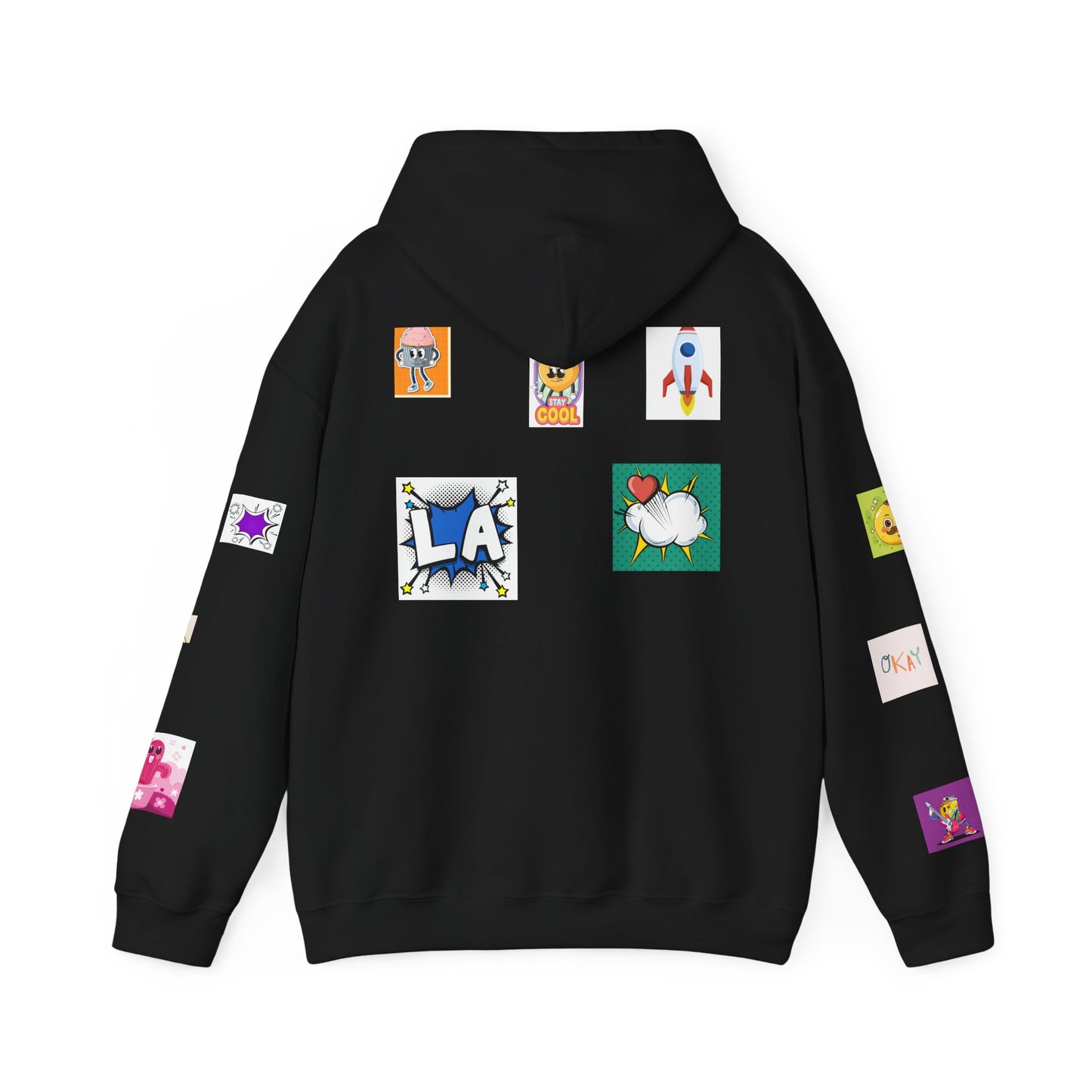 Colorful Graphic Hoodie, Fun Streetwear Sweatshirt, Fashion, Casual Wear, Unique Gift, Trendy Apparel